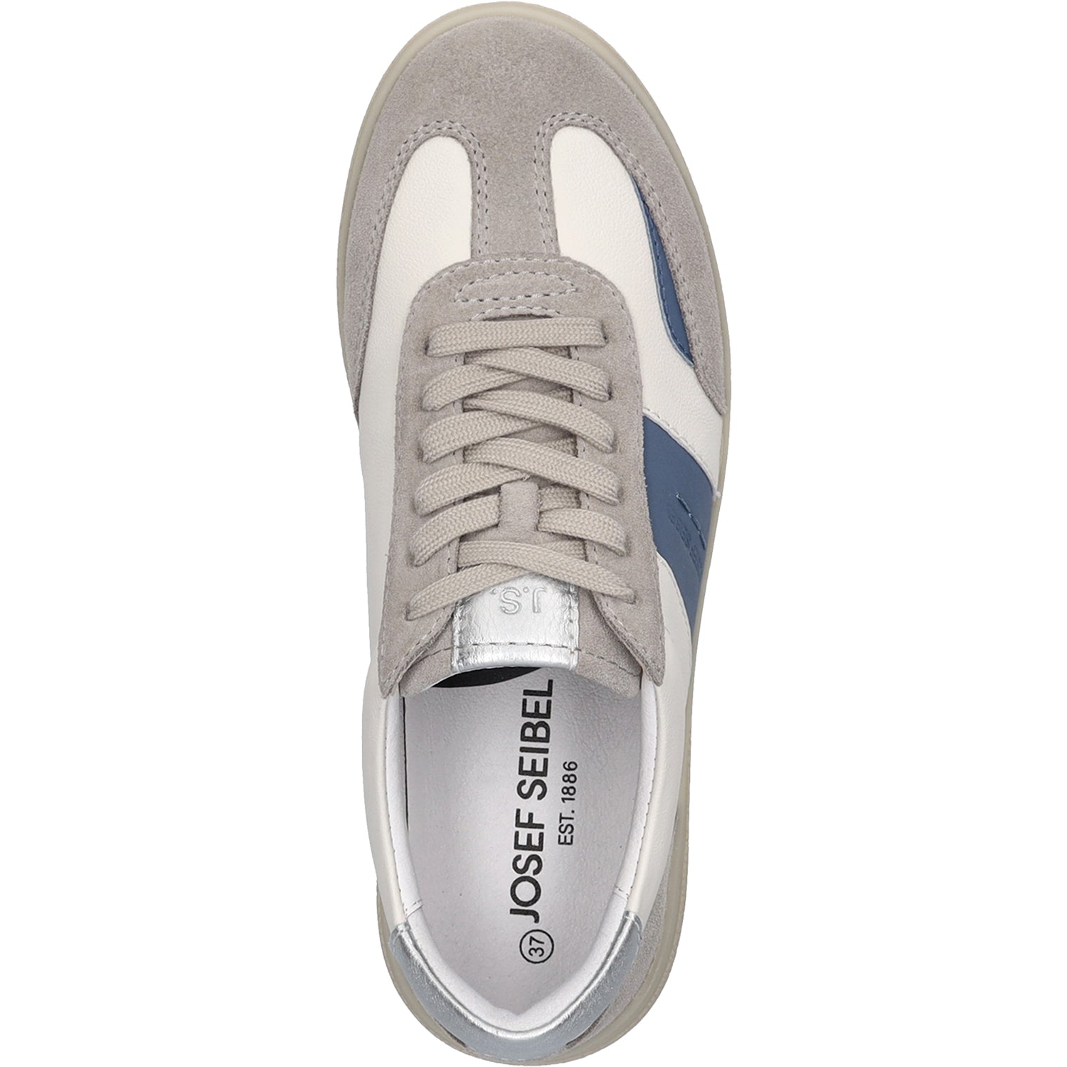 Womens Josef seibel Josef Seibel Jade 01 Women's Lace Up Shoes Light Grey Light Grey