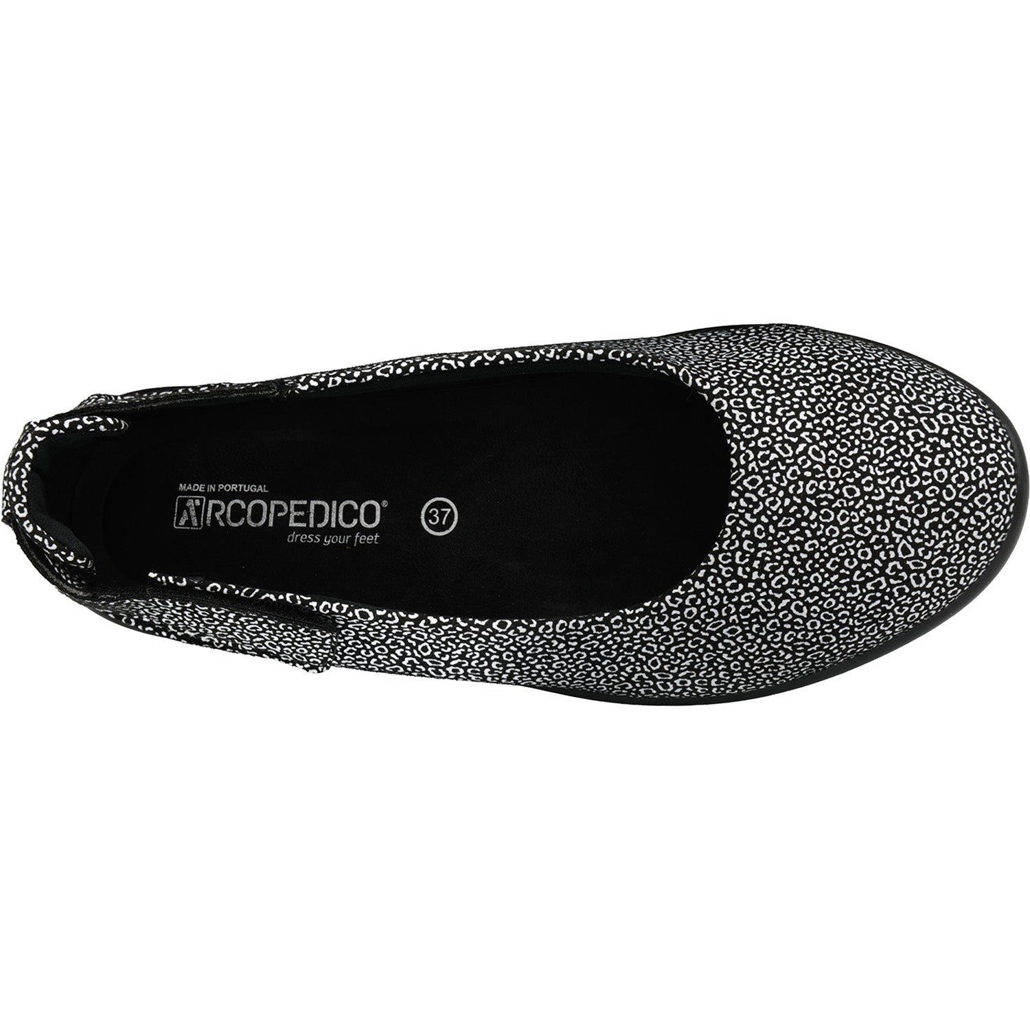 Womens Arcopedico Arcopedico Jasmund Women's Flats Black Seashell Black Seashell