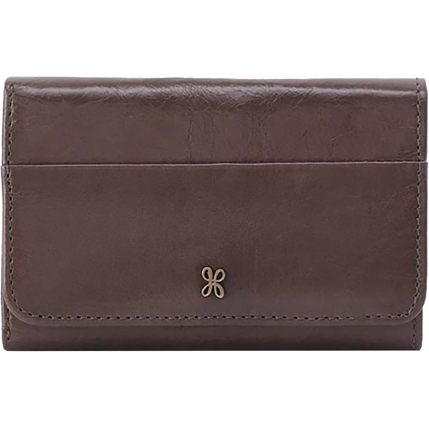 Womens Hobo Hobo Jill Trifold Wallet Wallet Hearthstone Polished Leather Hearthstone Polished Leather