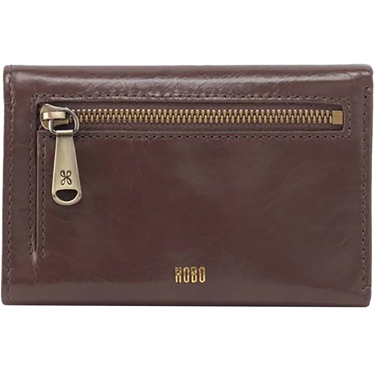 Womens Hobo Hobo Jill Trifold Wallet Wallet Hearthstone Polished Leather Hearthstone Polished Leather