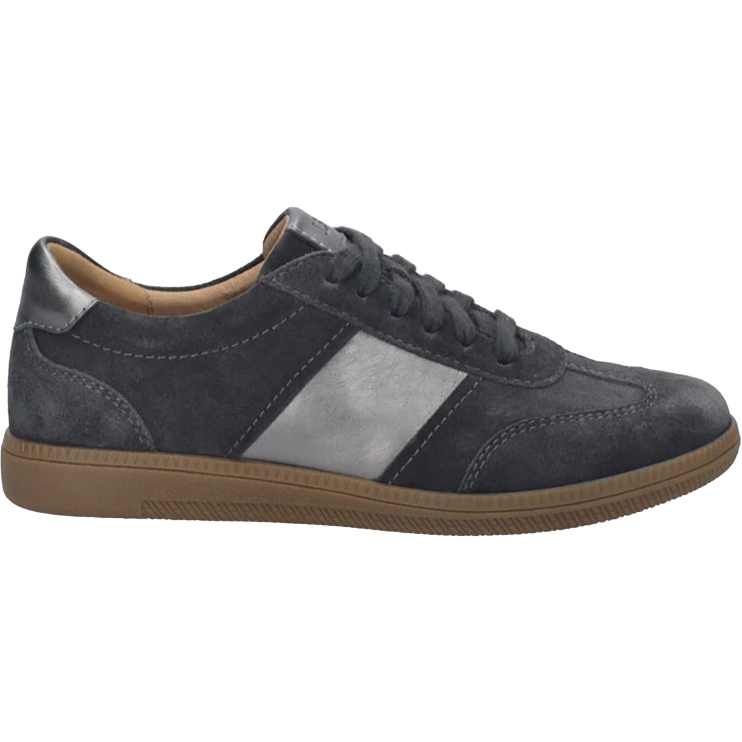Womens Josef seibel Josef Seibel Joleen 05 Women's Lace Up Shoes Granite Metallic Leather/Suede Combi Granite Metallic Leather/Suede Combi