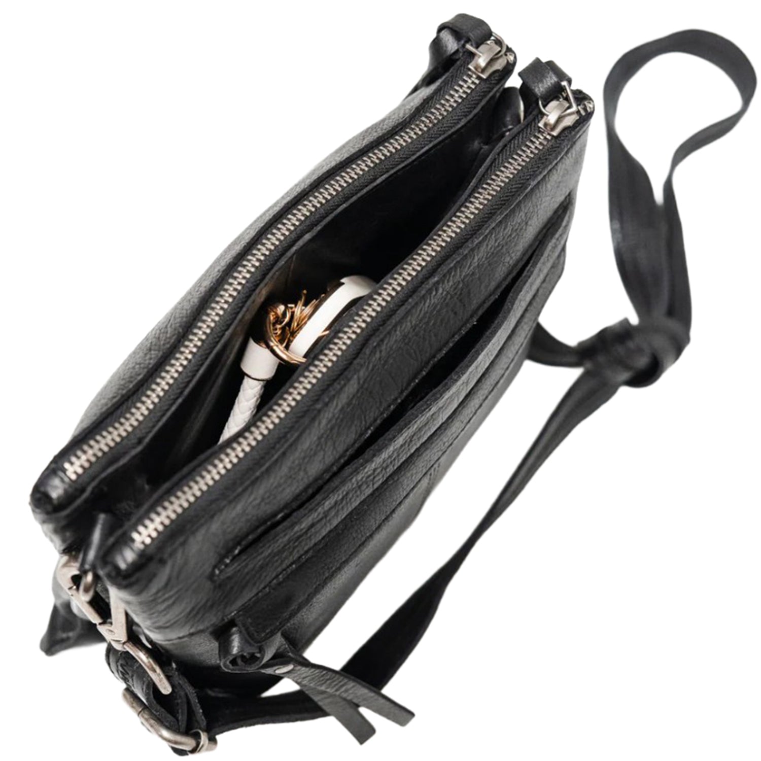 Womens Latico Latico Jett Crossbody Black Leather Black Leather