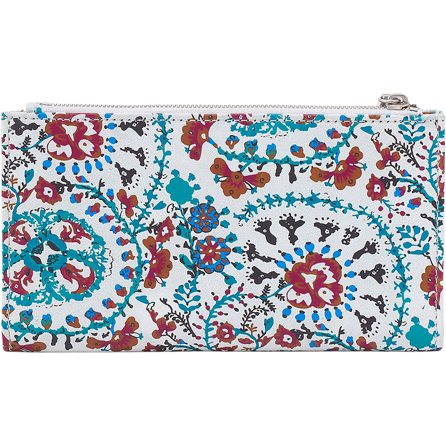 Womens Hobo Hobo Jill Trifold Wallet Batik Blooms Batik Blooms