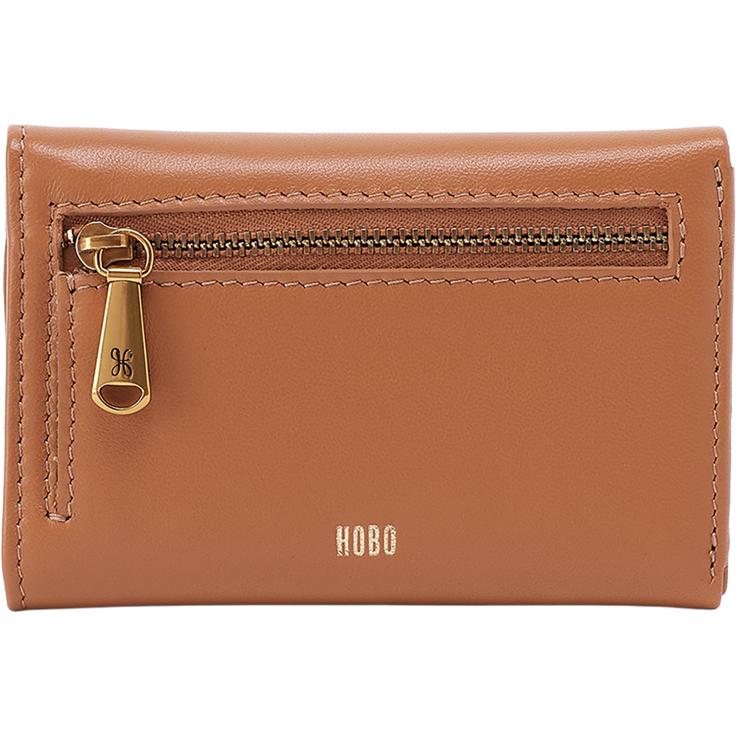 Womens Hobo Hobo Jill Trifold Wallet Canyon Petal Perforated Leather Canyon Petal Perforated Leather