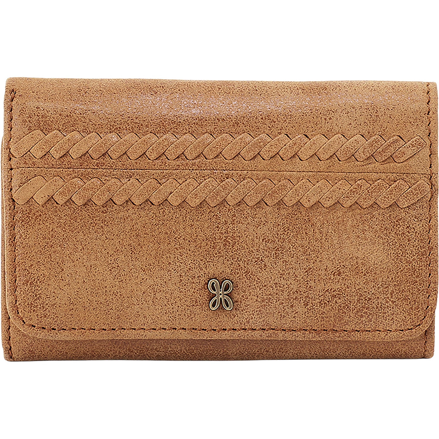 Womens Hobo Hobo Jill Trifold Wallet Whiskey Buffed Leather Whiskey Buffed Leather