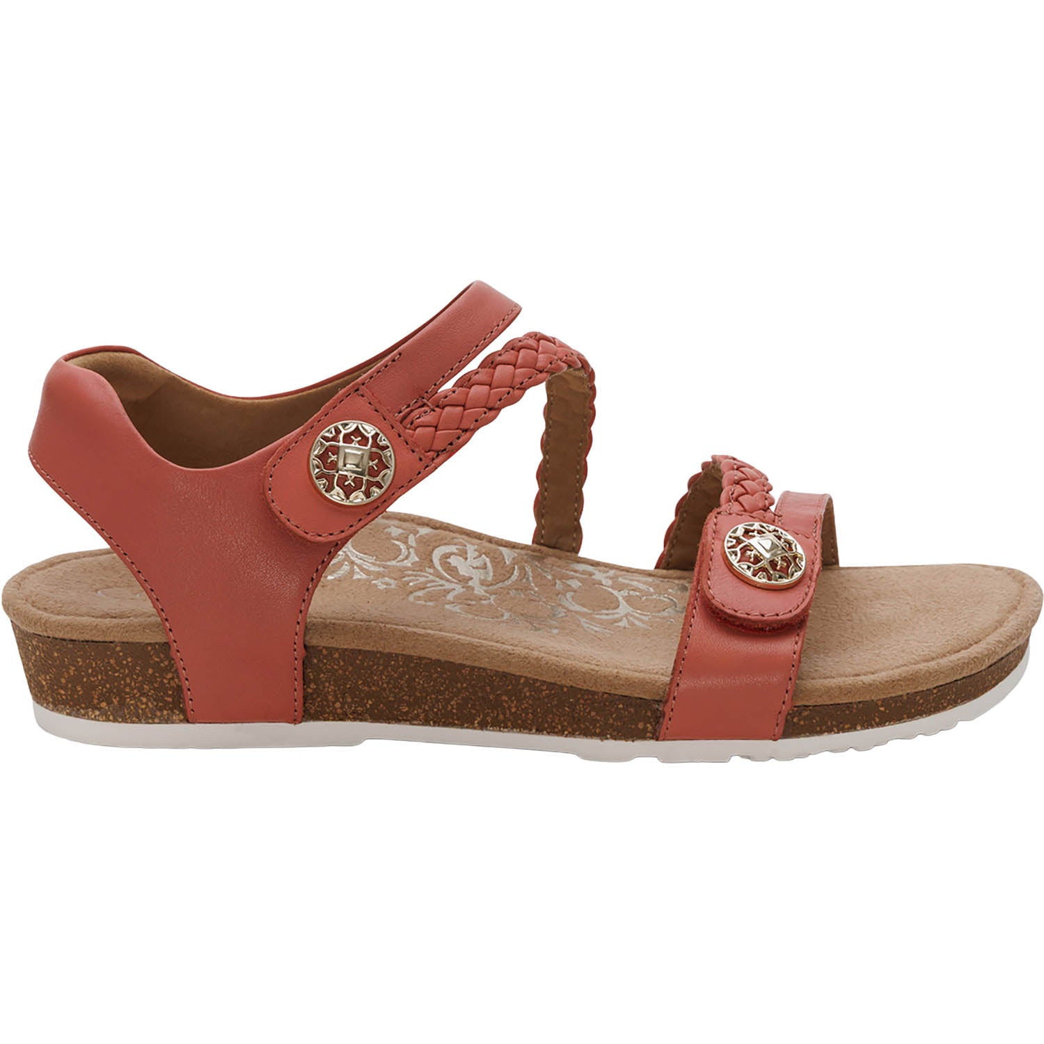 Womens Aetrex Aetrex Jillian Women's Sandals Antique Rose Antique Rose