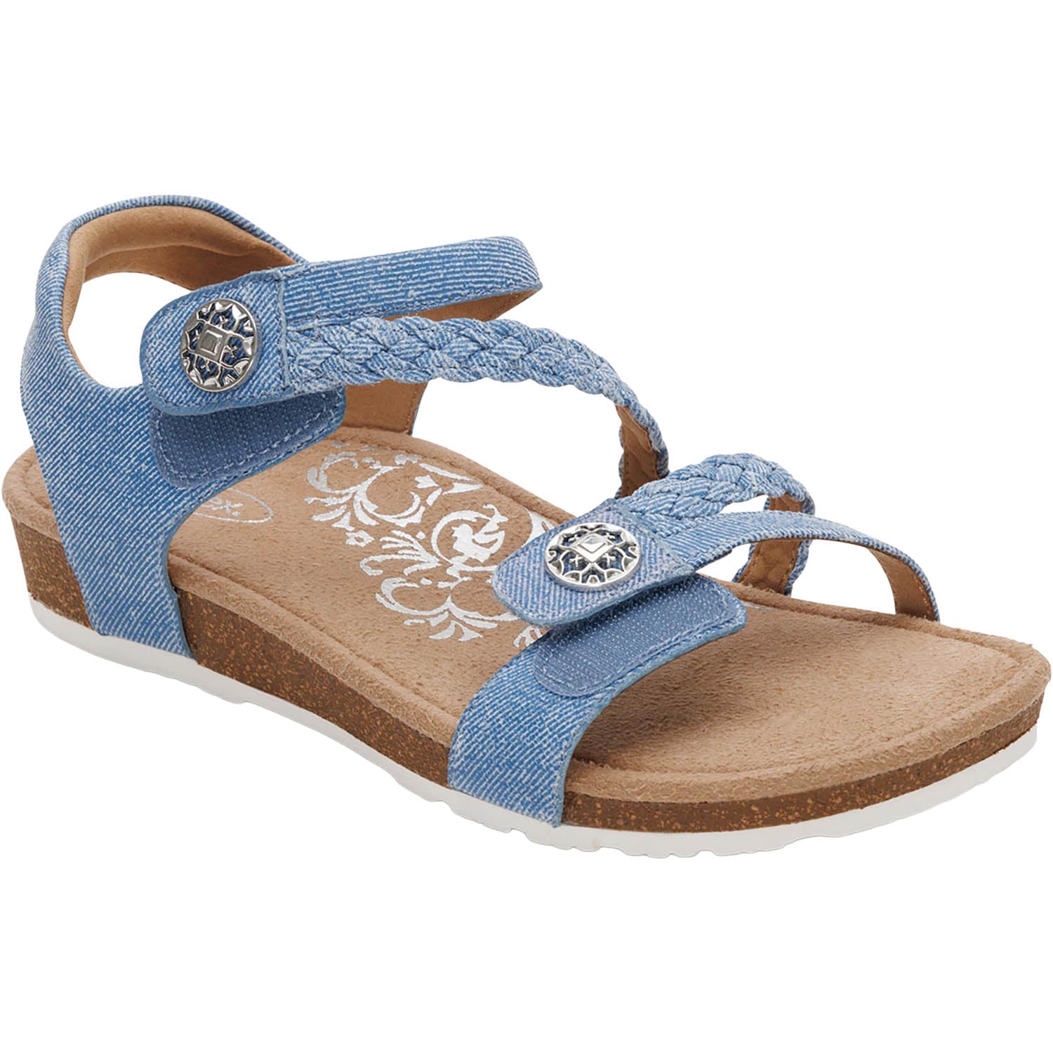 Womens Aetrex Aetrex Jillian Women's Sandals Denim Denim