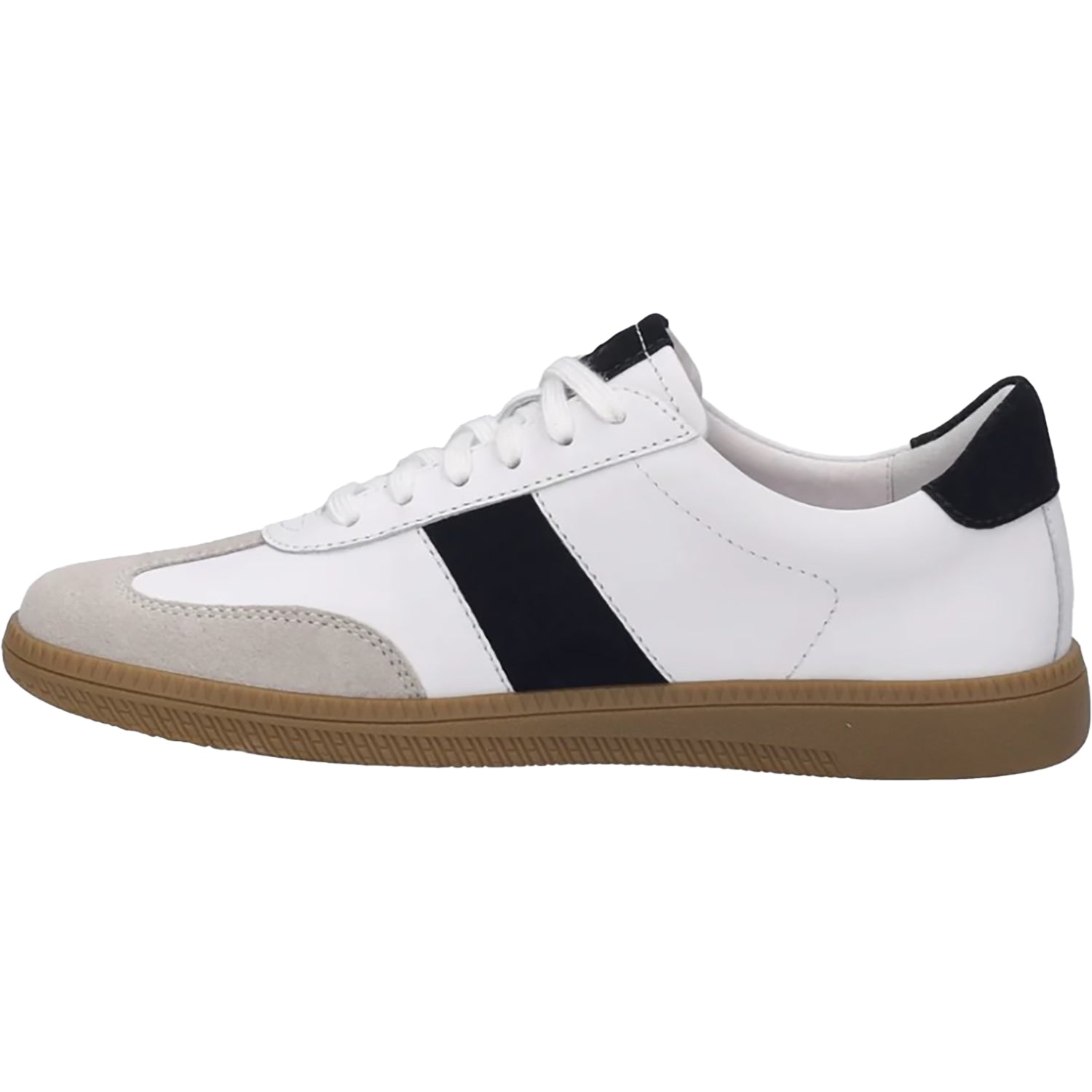 Womens Josef seibel Josef Seibel Joleen 01 Women's Sporty Lace Up Shoes White/Black Suede White/Black Suede