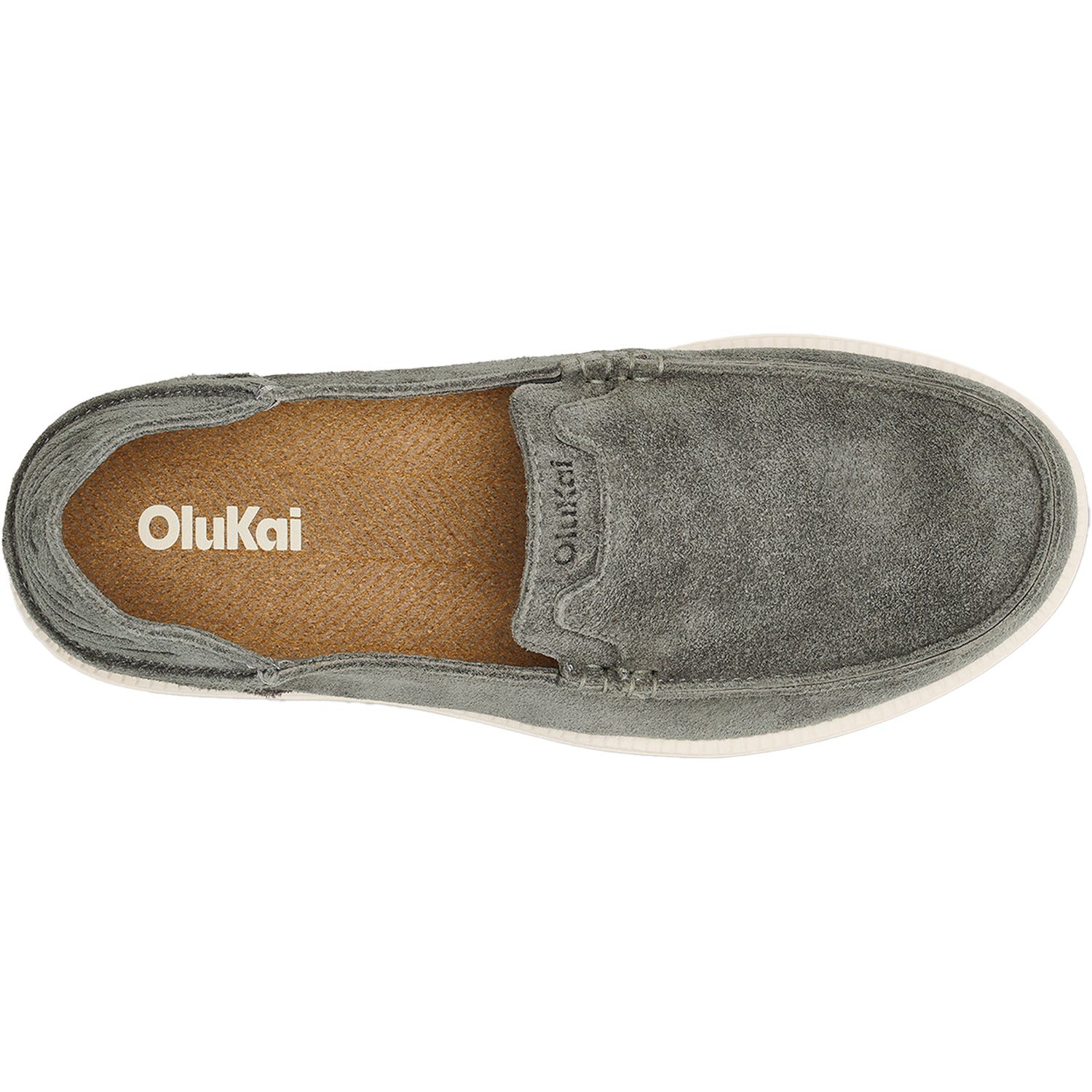 Mens Olukai Olukai Kakaha Nia Men's Slip Ons Ash/Ash Ash/Ash