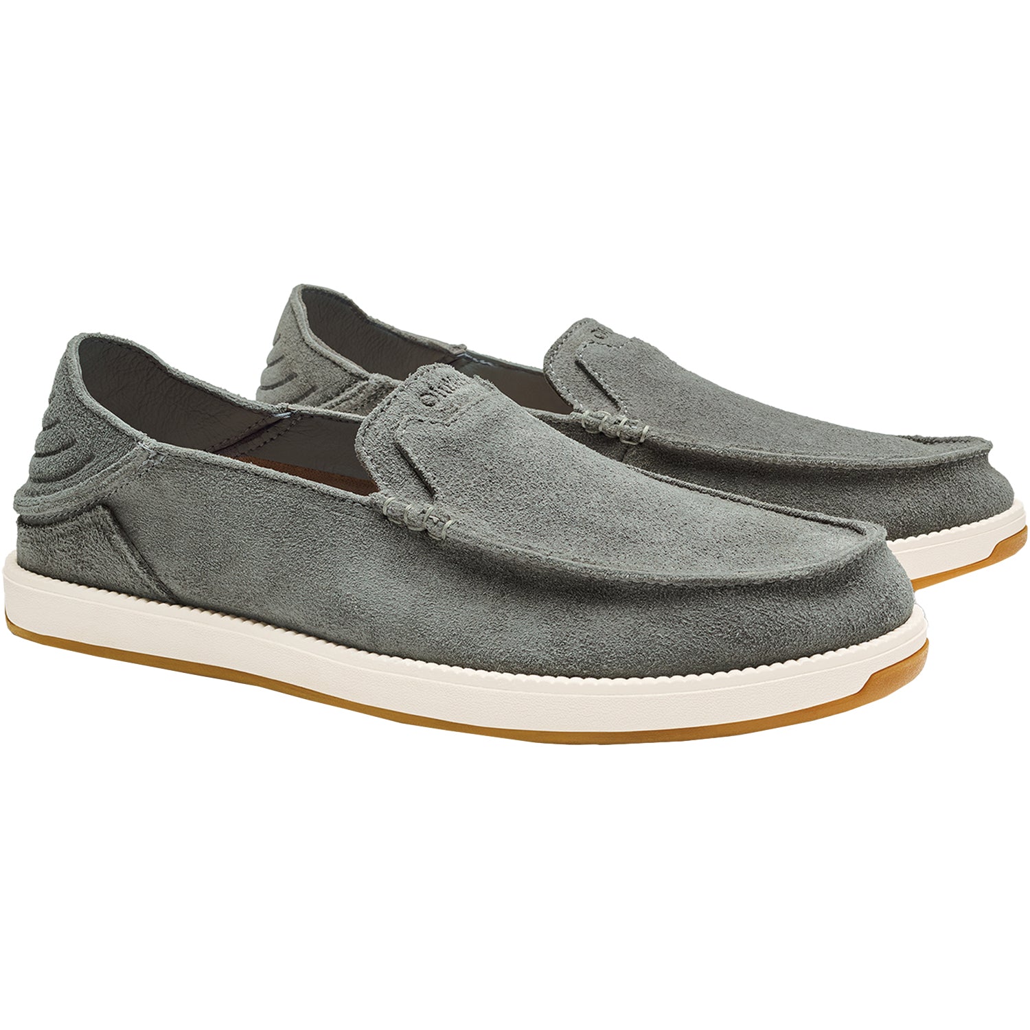 Mens Olukai Olukai Kakaha Nia Men's Slip Ons Ash/Ash Ash/Ash