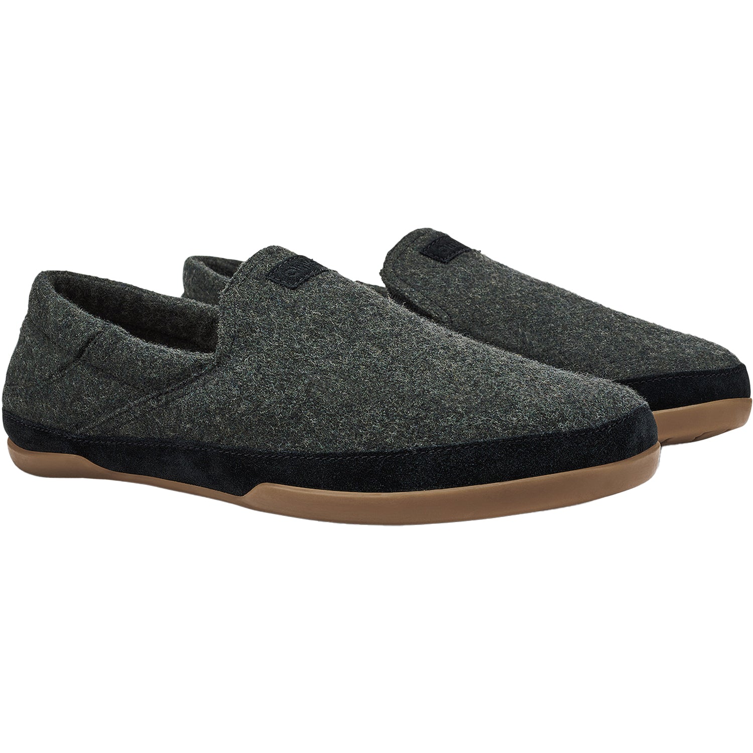 Mens Olukai OluKai Kalawa Men's Slippers Closed Back Dark Shadow/Dark Shadow Dark Shadow/Dark Shadow