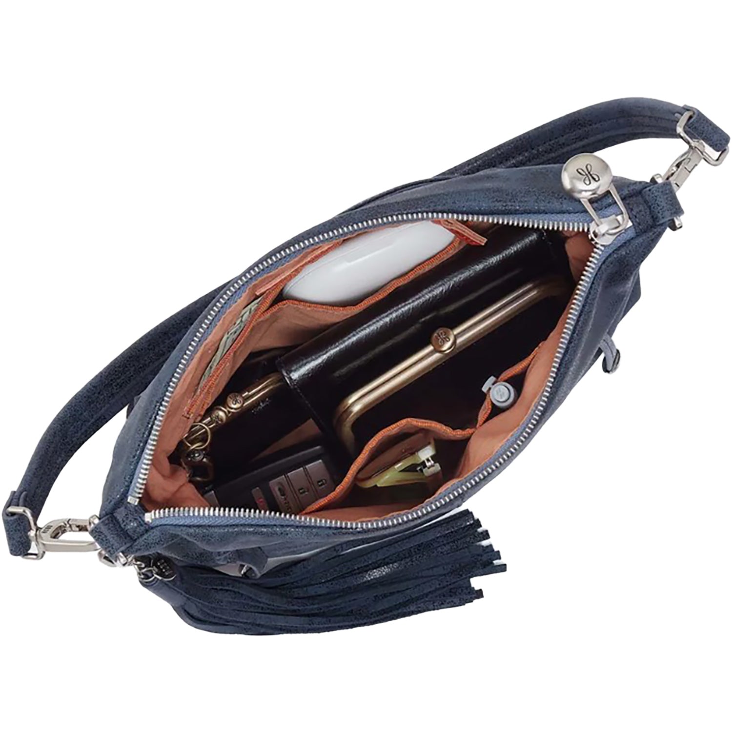 Womens Hobo Hobo Kori Crossbody Handbag Buffed Indigo Sky Buffed Indigo Sky
