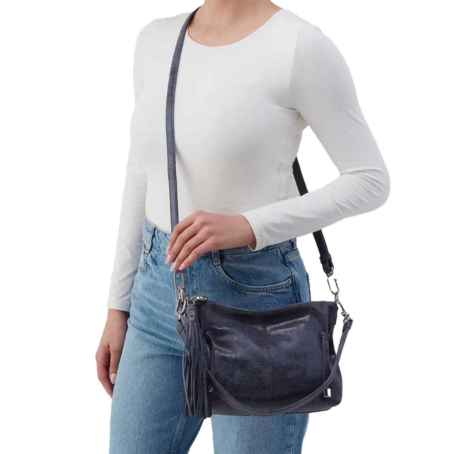 Womens Hobo Hobo Kori Crossbody Handbag Buffed Indigo Sky Buffed Indigo Sky