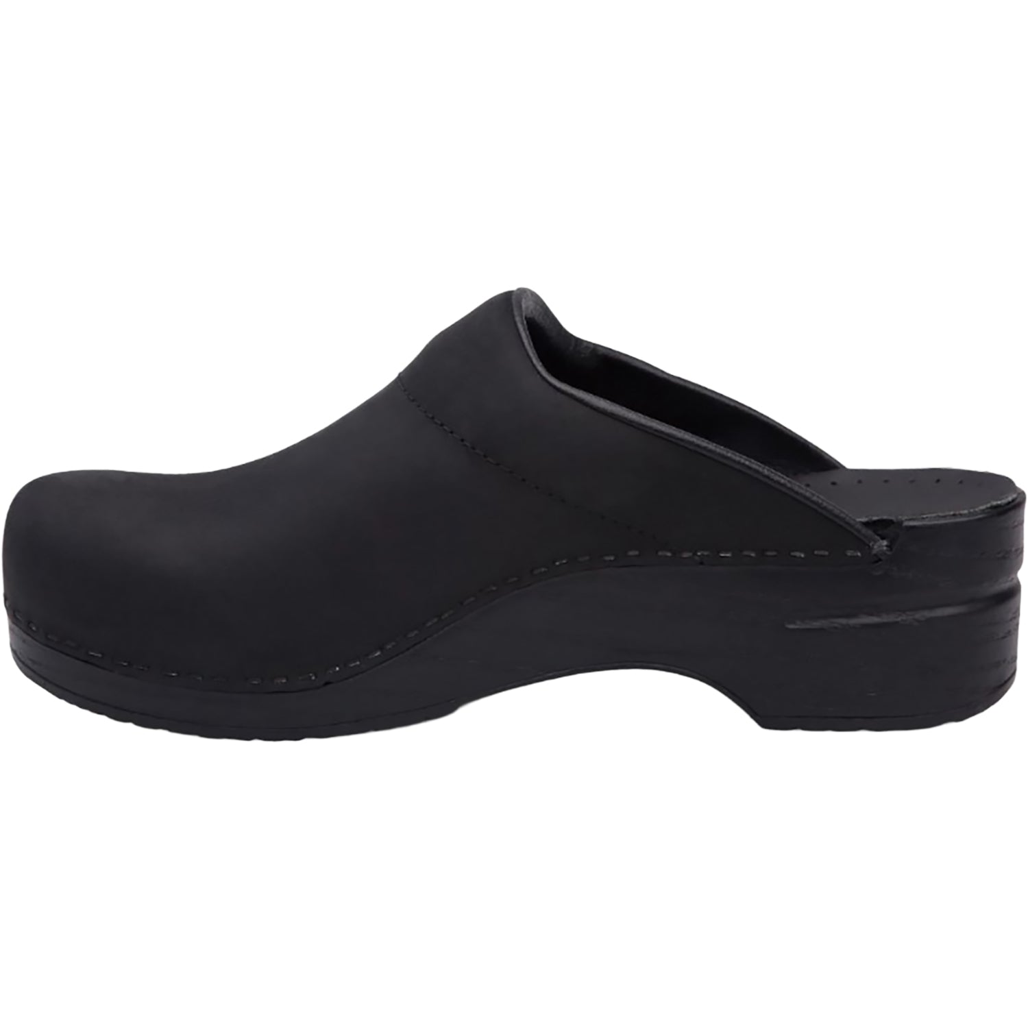 Mens Dansko Dansko Karl Men's Open-Back Clogs Black Oiled Leather Black Oiled Leather