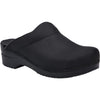Mens Dansko Dansko Karl Men's Open-Back Clogs Black Oiled Leather Black Oiled Leather