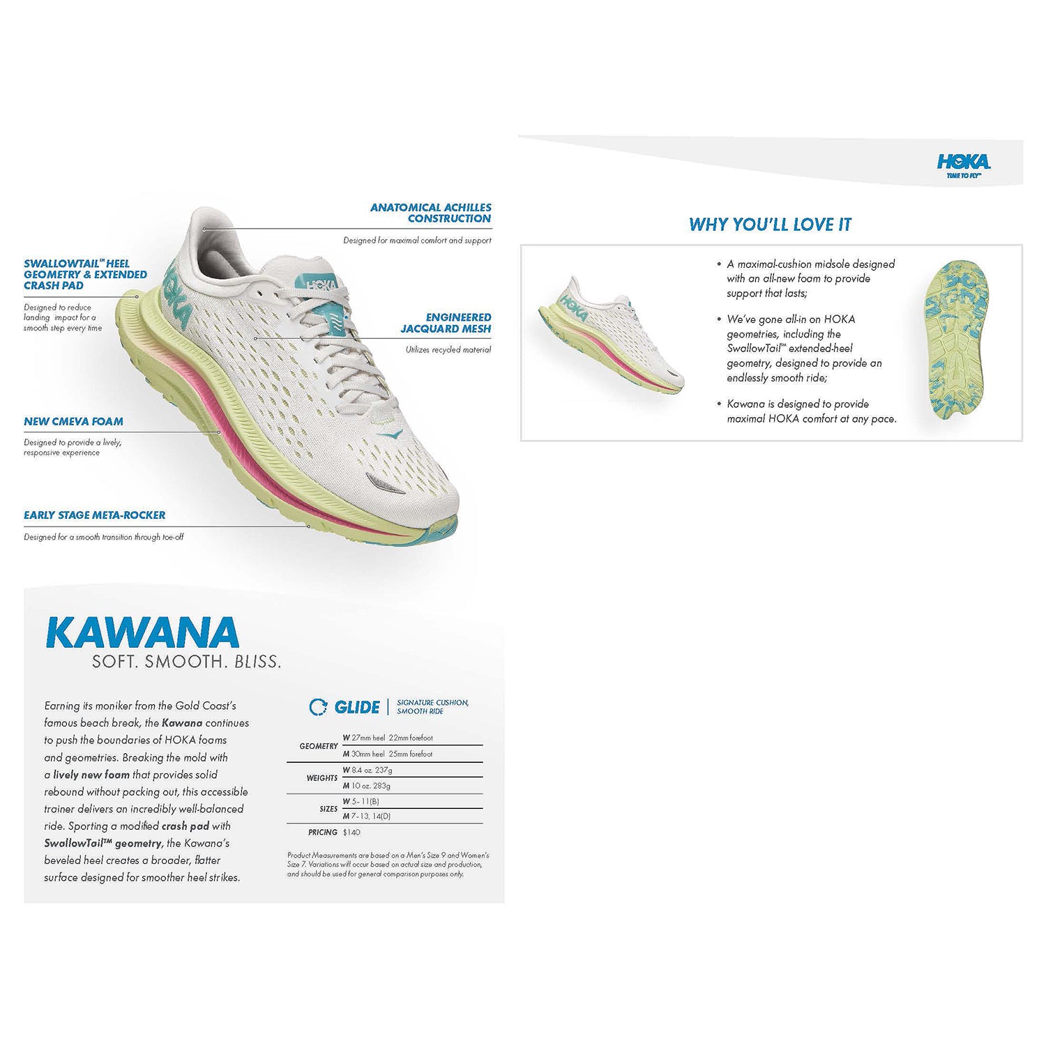 Women's Hoka One One Kawana Peach Parfait/Shell Coral Mesh