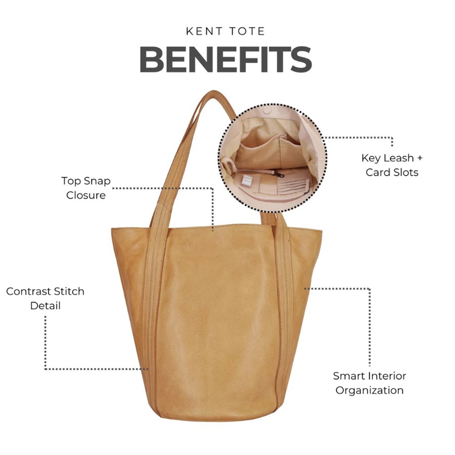 Womens Latico Latico Kent Tote Black Leather Black Leather