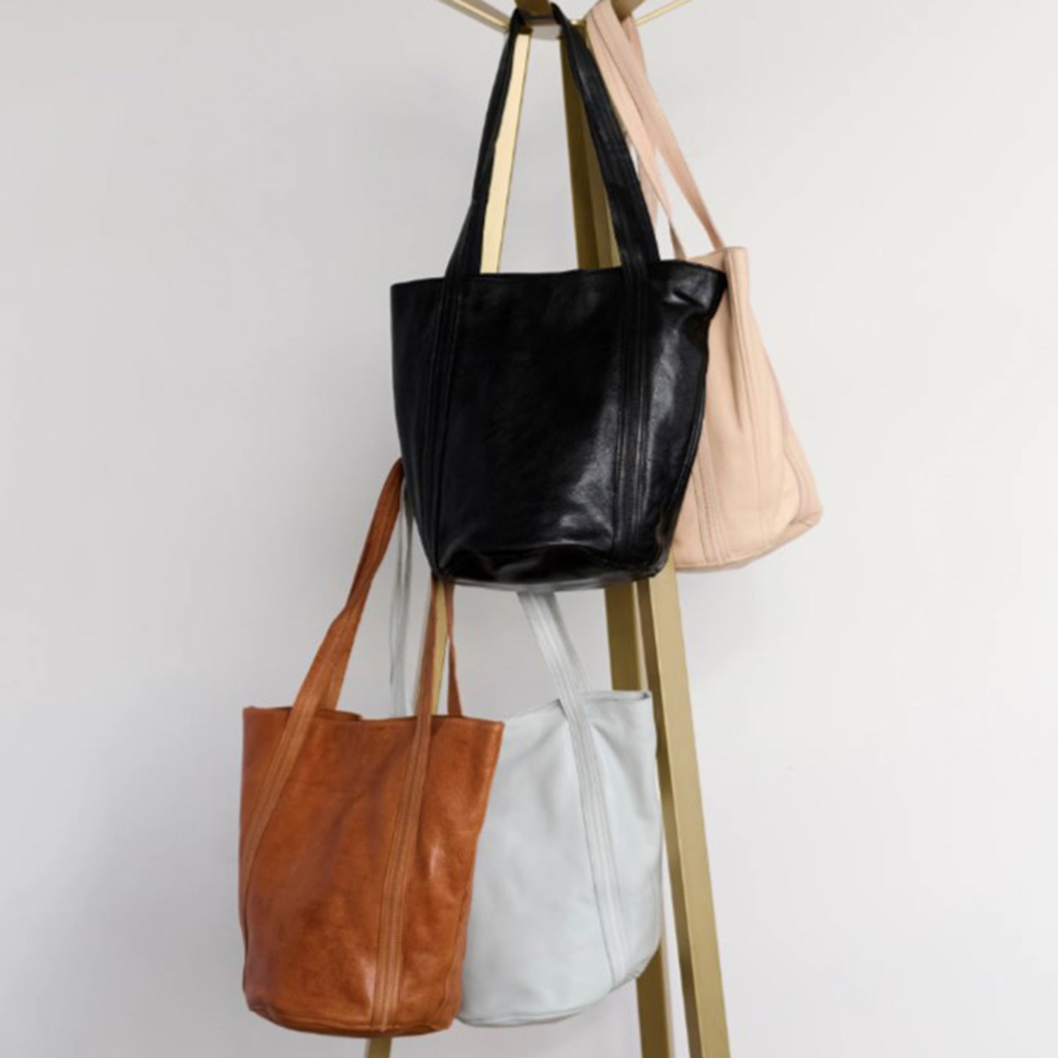 Womens Latico Latico Kent Tote Cognac Leather Cognac Leather