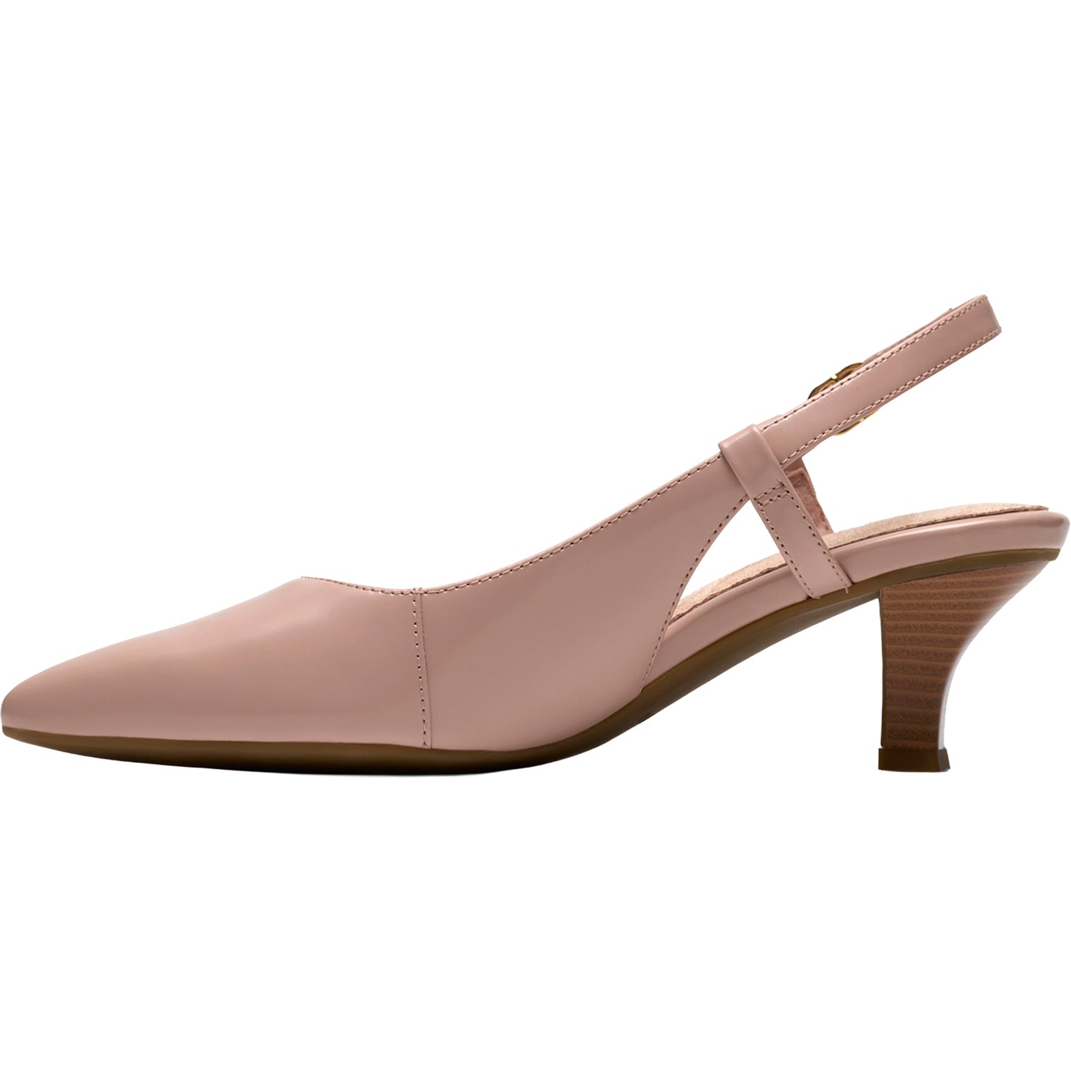Womens Clarks Clarks Kepley Lane Women's Dress Heels Light Pink Leather Light Pink Leather