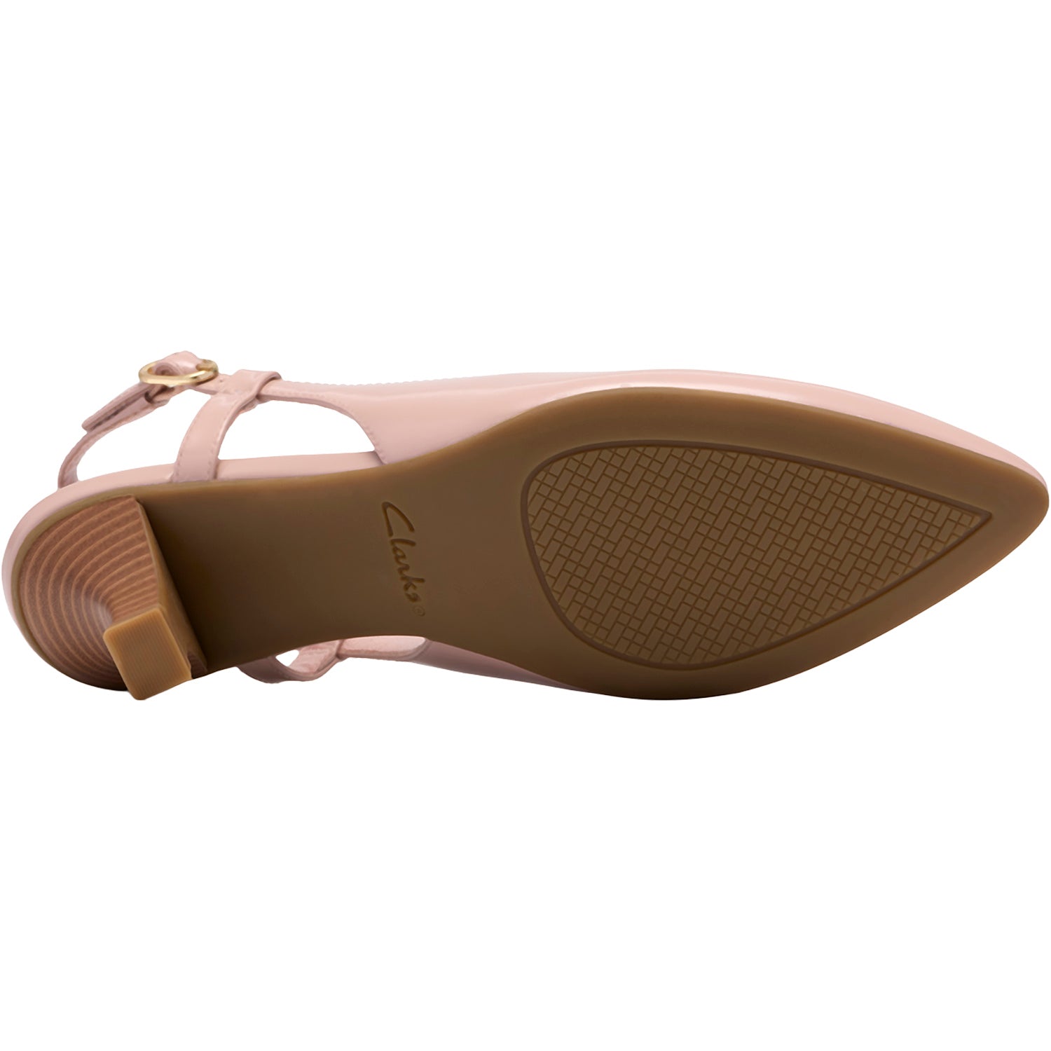 Womens Clarks Clarks Kepley Lane Women's Dress Heels Light Pink Leather Light Pink Leather