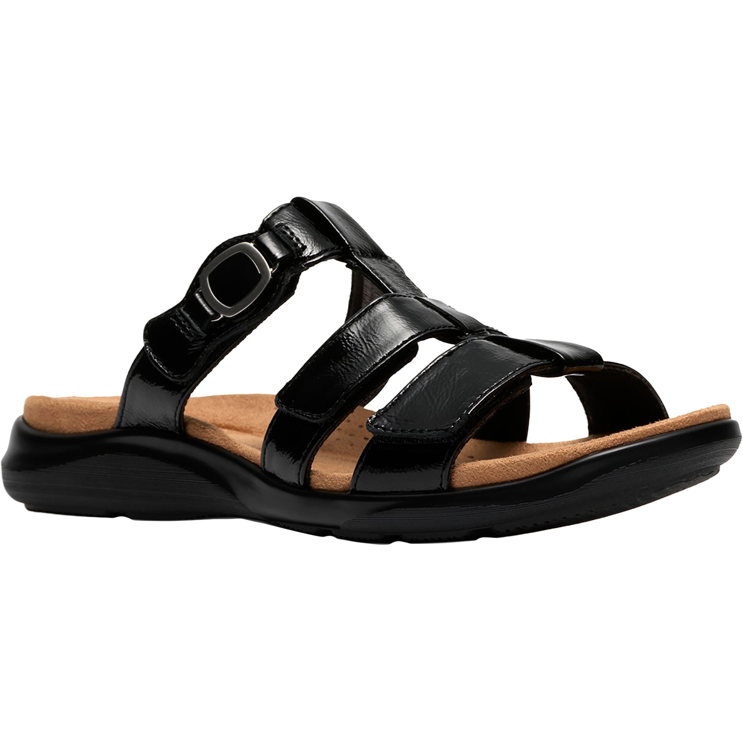 Womens Clarks Clarks Kitly Pearl Women's Dress Sandals Black Pat Black Pat