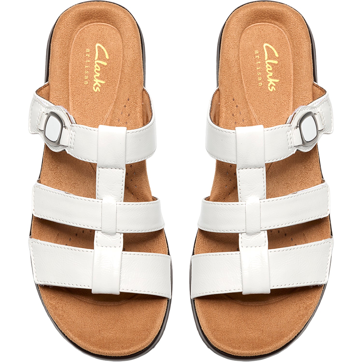 Womens Clarks Kitly Pearl Women's Dress Sandals White Patent White Patent