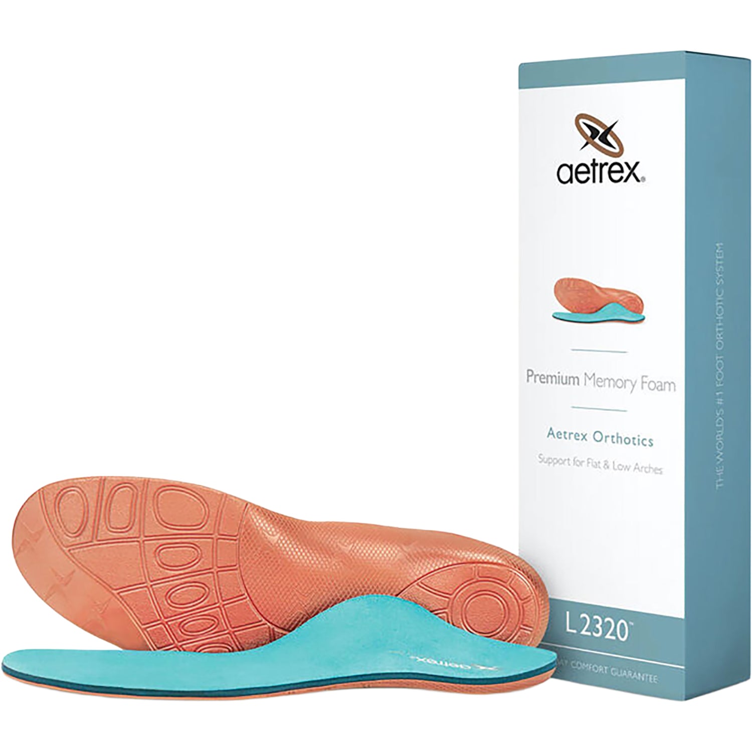 Mens Lynco Aetrex Lynco L2320 Premium Memory Foam Men's Orthotic Insoles Blue