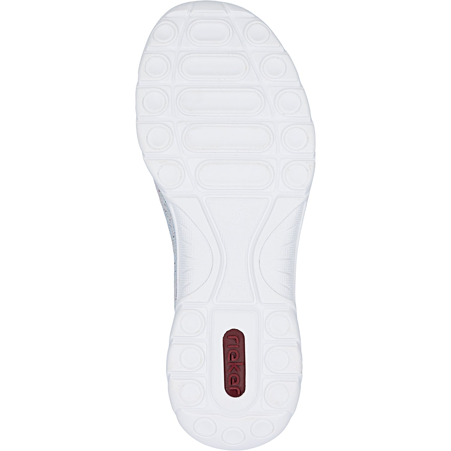 Womens Rieker Rieker L3252-91 Nikita 52 Ice-Multi/Weiss-Silber/Blomst/Scubameta Ice-Multi/Weiss-Silber/Blomst/Scubameta