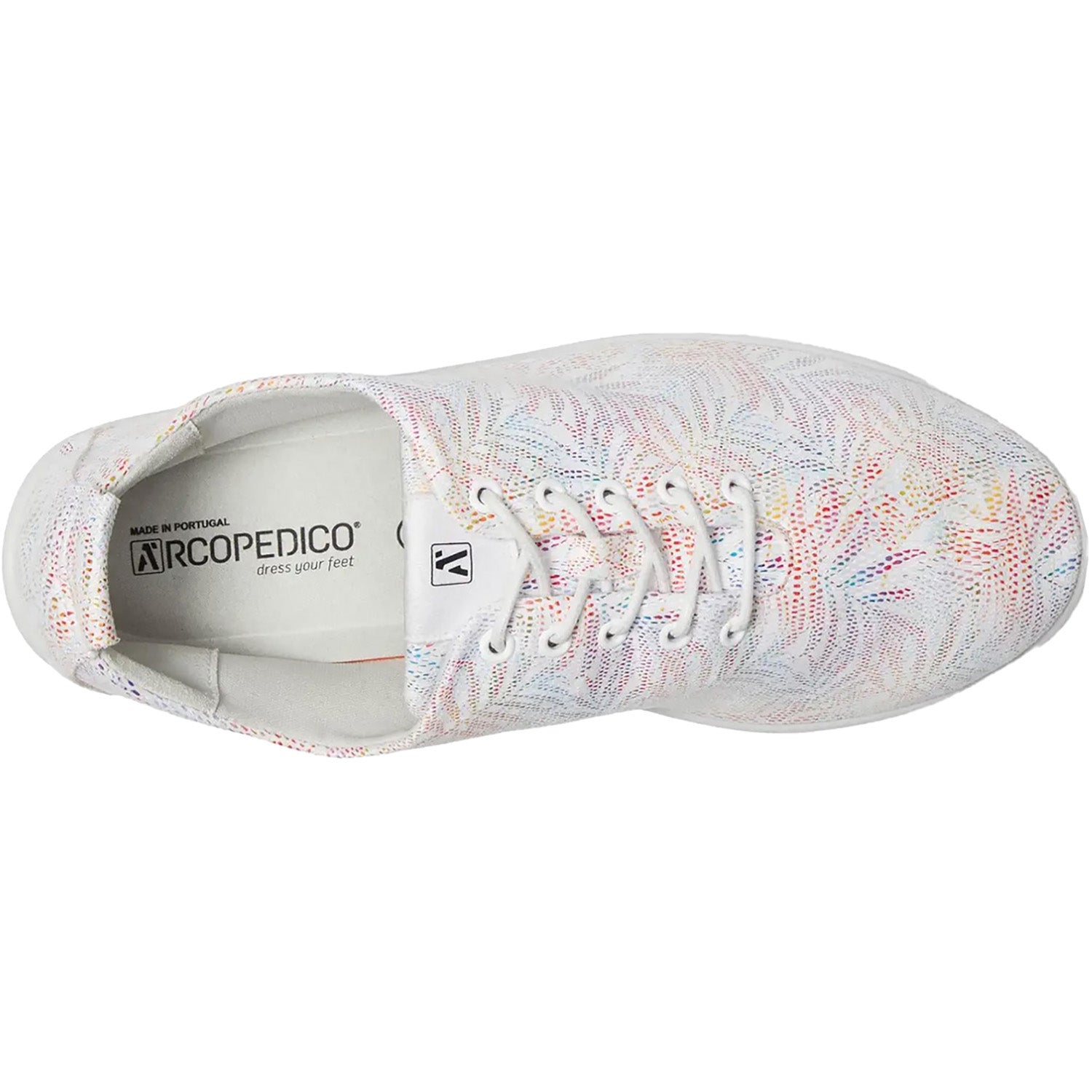 Womens Arcopedico Arcopedico Lanin Women's Shoes White Palm Multi White Palm Multi