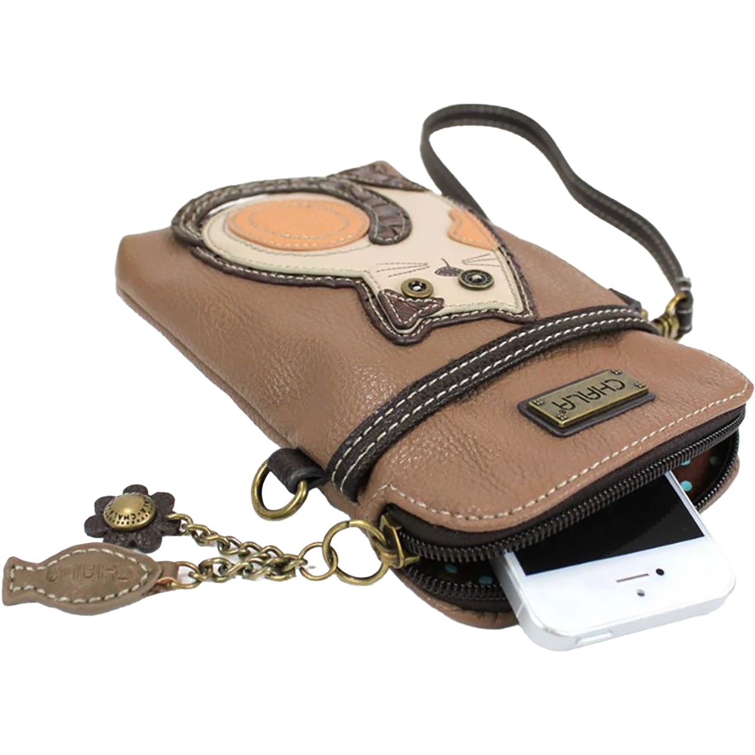 Womens Chala Chala Cat Cellphone Crossbody Handbag Brown Brown