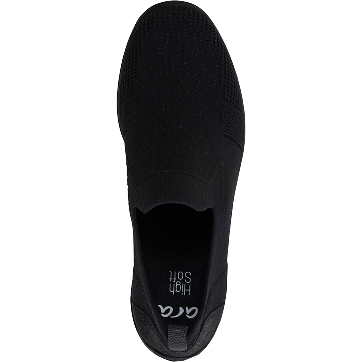 Womens Ara shoes Ara Leena 3 Women's Athletic Shoes & Athleisure Slip Ons Black/Black Metallic Wovenstretch Black/Black Metallic Wovenstretch