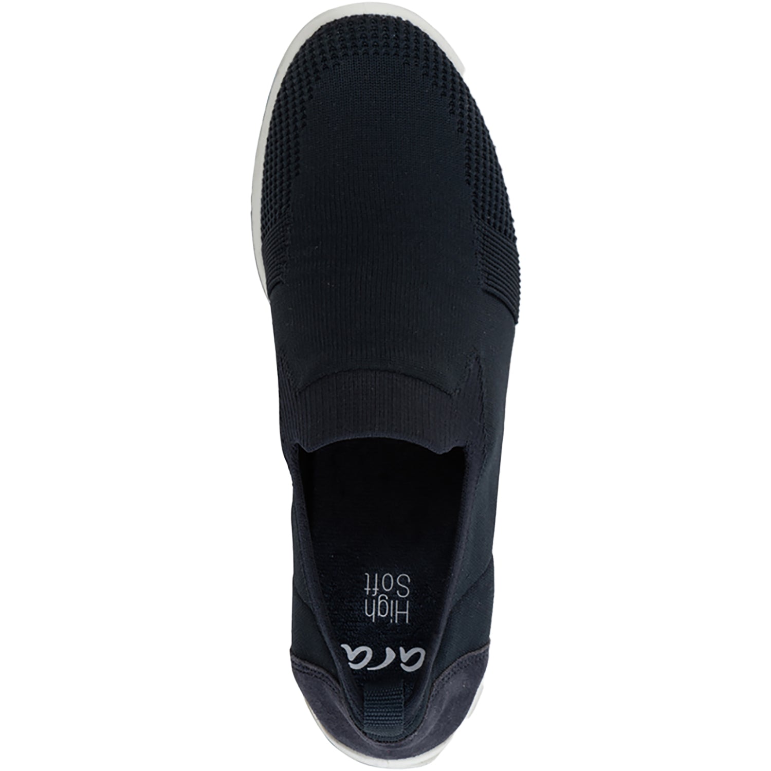 Womens Ara shoes Ara Leena 3 Women's Athletic Athleisure Shoes Slip Ons Navy/White Wovenstretch Navy/White Wovenstretch