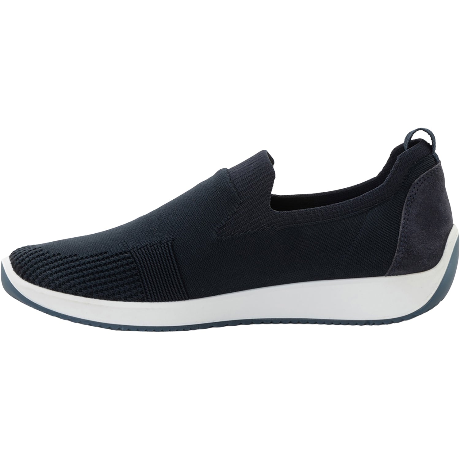Womens Ara shoes Ara Leena 3 Women's Athletic Athleisure Shoes Slip Ons Navy/White Wovenstretch Navy/White Wovenstretch