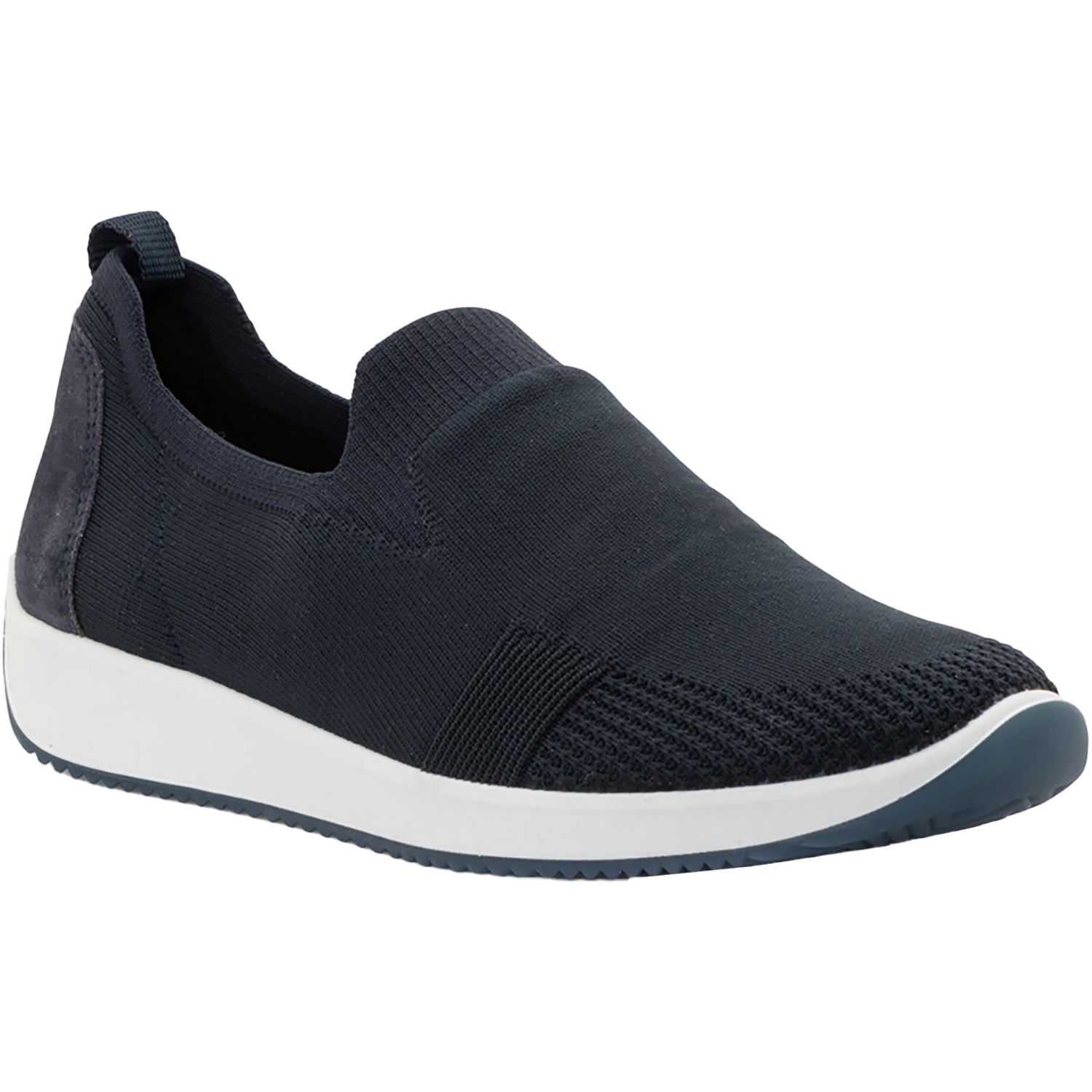 Womens Ara shoes Ara Leena 3 Women's Athletic Athleisure Shoes Slip Ons Navy/White Wovenstretch Navy/White Wovenstretch