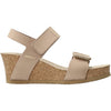 Womens Mephisto Mephisto Leonore Women's Wedge Sandals Light Taupe Light Taupe