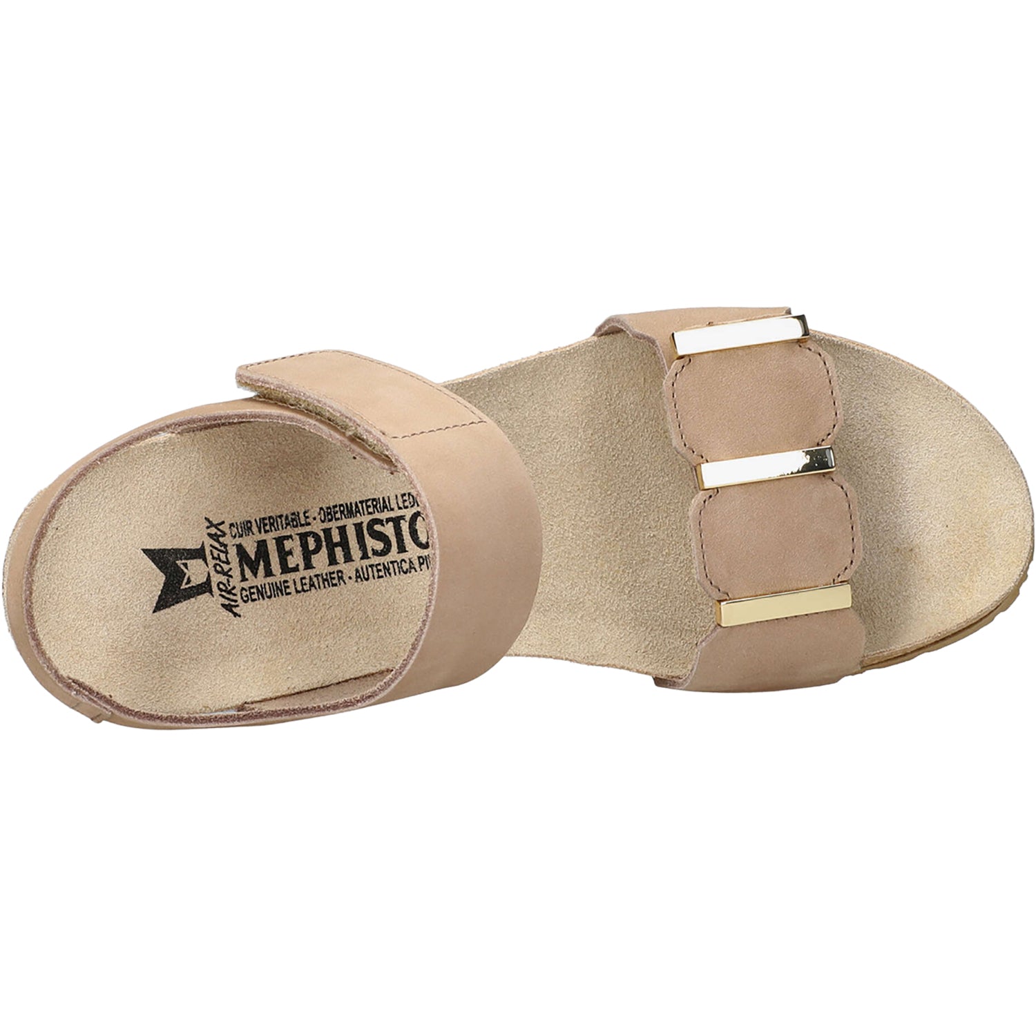 Womens Mephisto Mephisto Leonore Women's Wedge Sandals Light Taupe Light Taupe