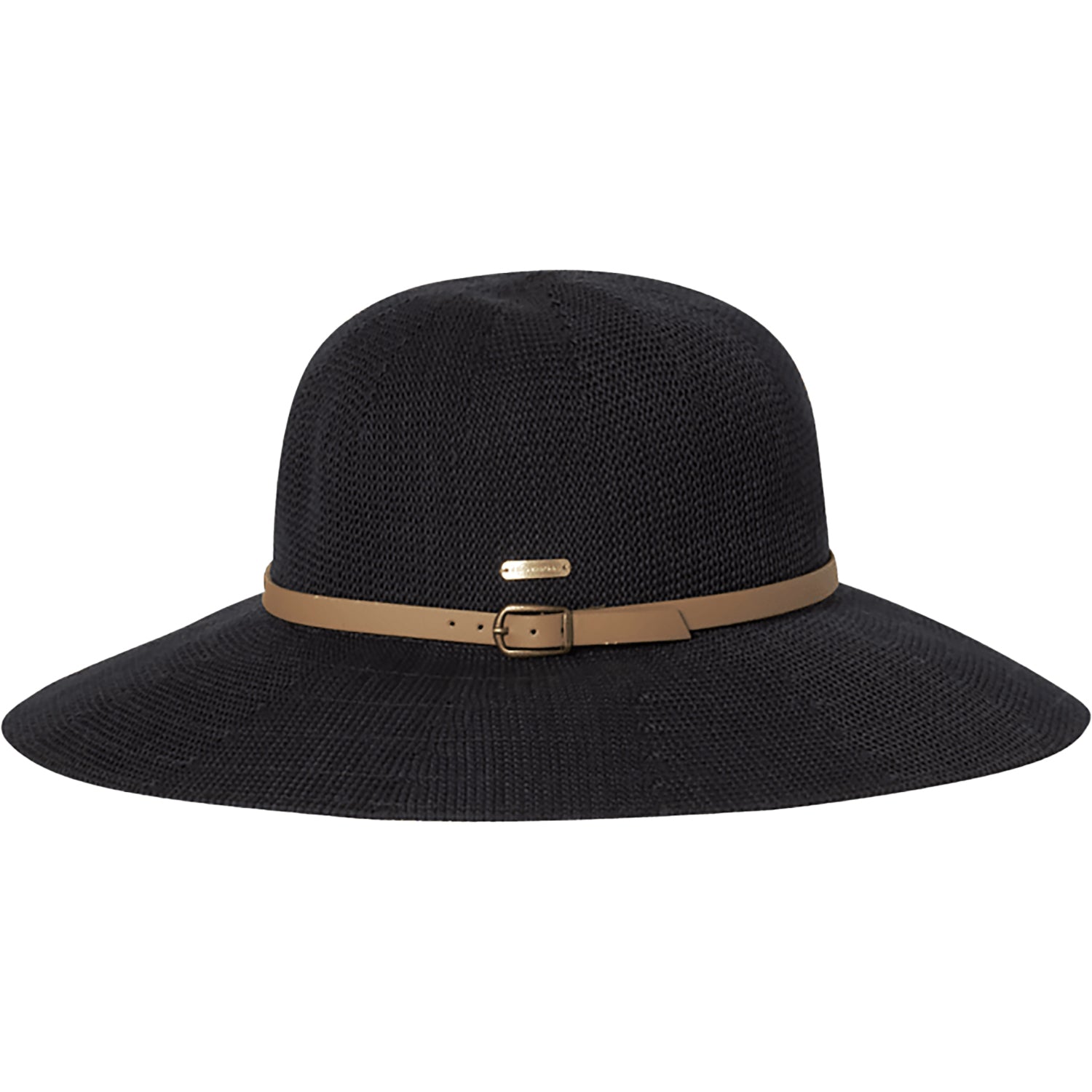 Womens Kooringal Kooringal Leslie Wide Brim Women's Hat Black/Brown Band Black/Brown Band