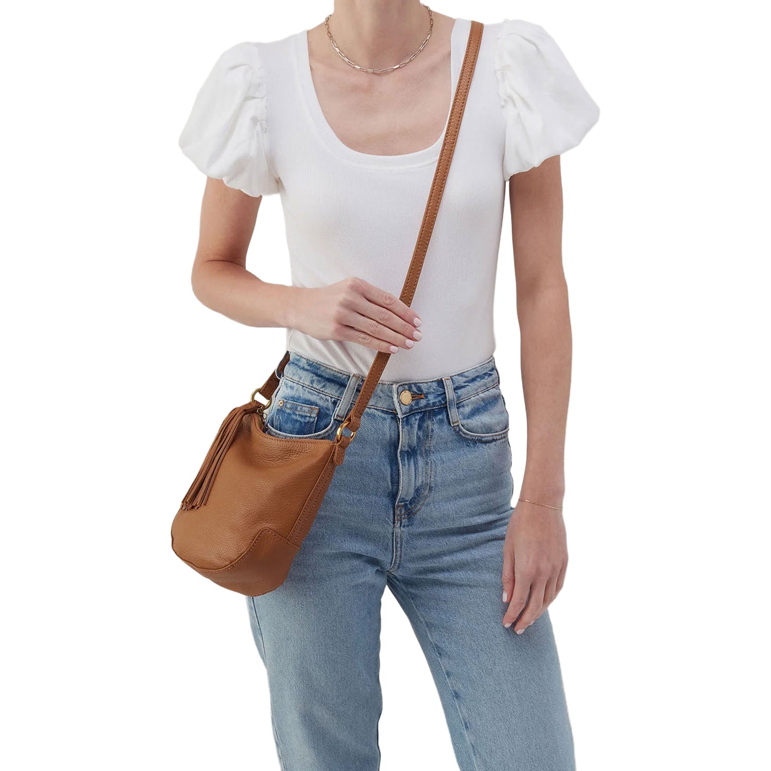 Womens Hobo Hobo International Lexi Crossbody Handbag Warm Honey Pebbled Leather Warm Honey Pebbled Leather