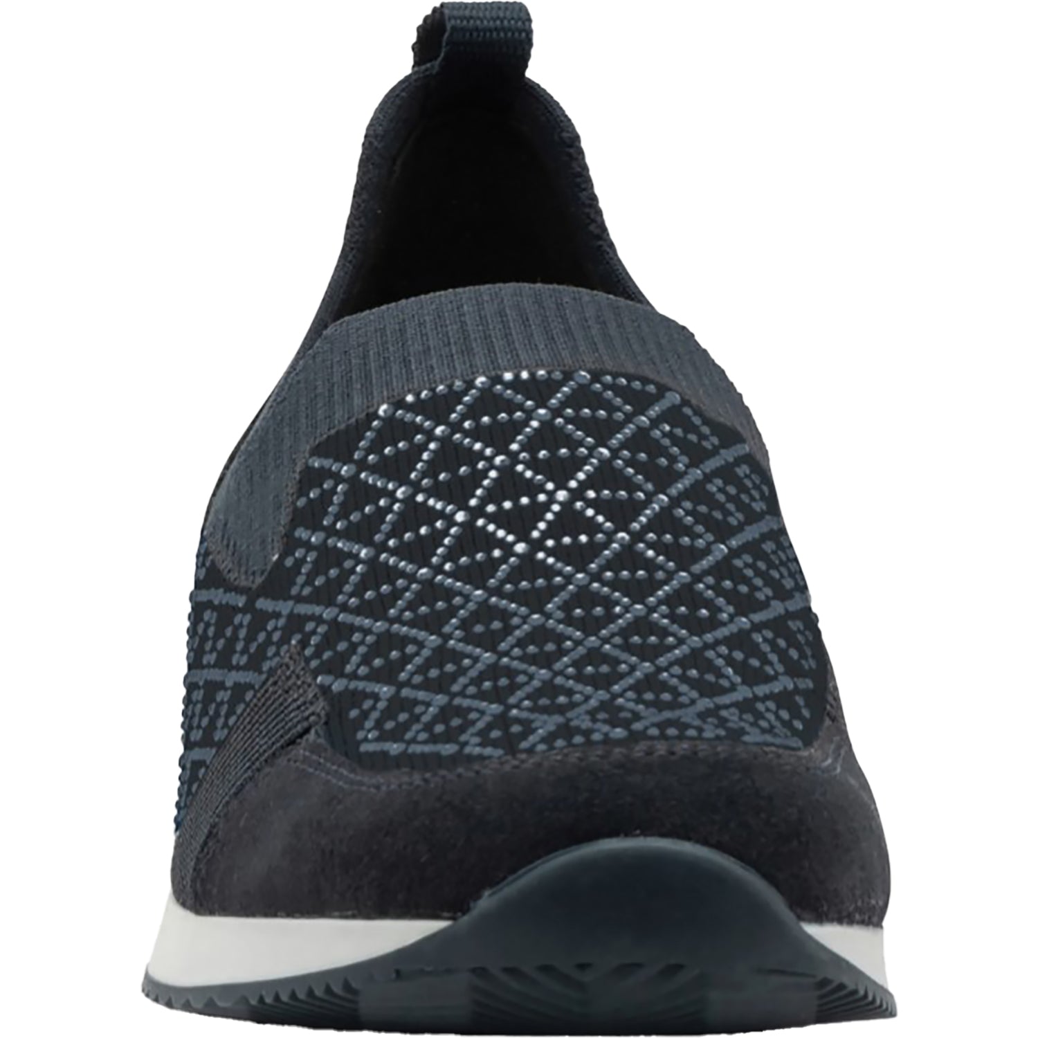 Womens Ara shoes Ara Lisbon Wovenstretch with Sparkle Women's Athletic Athleisure Shoes Slip Ons Navy Navy