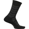 Womens Feetures Women's Feetures Everyday Cushion Crew Socks Waves Black Waves Black