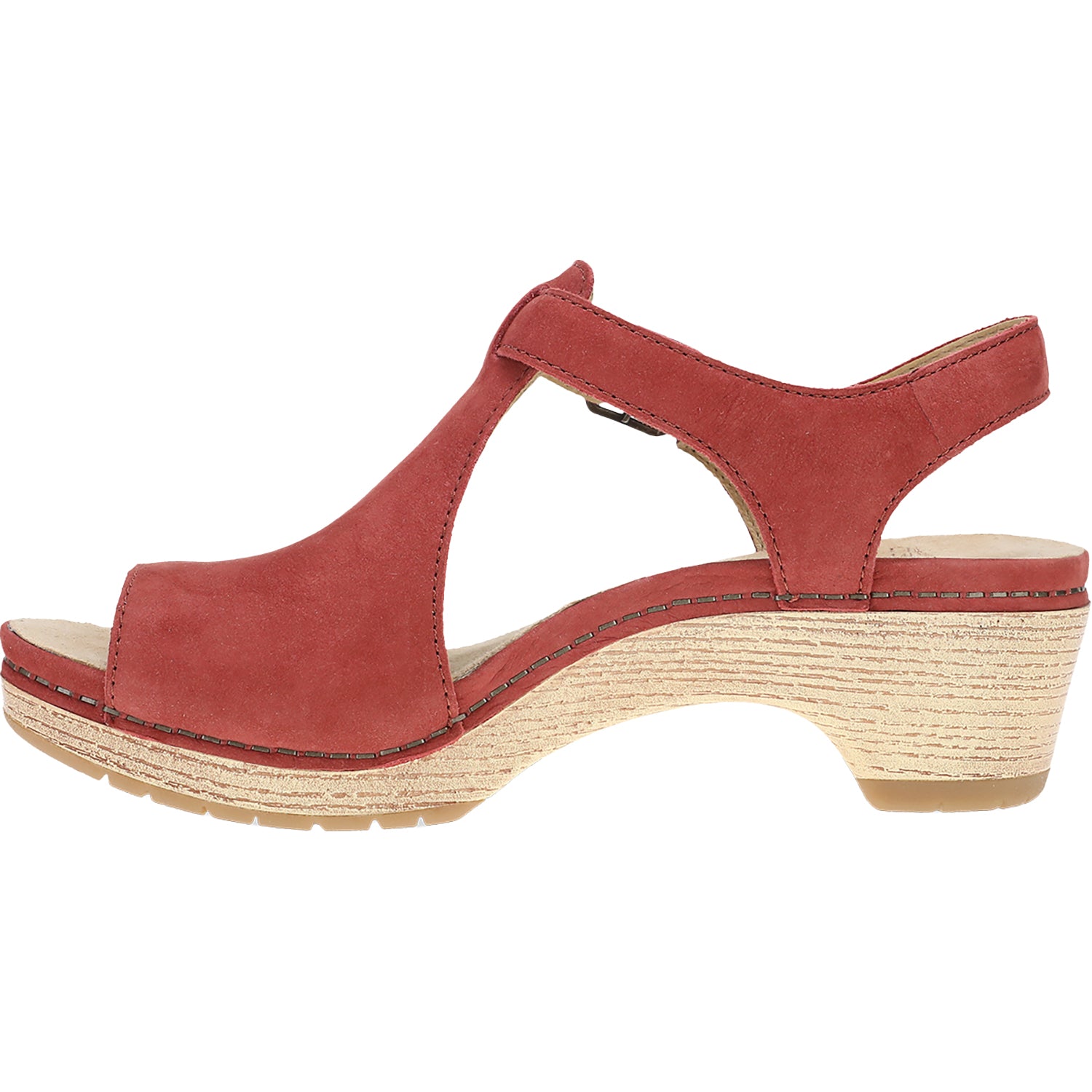 Womens Dansko Dansko Laverne Women's Sandals Heels Paprika Nubuck Paprika Nubuck