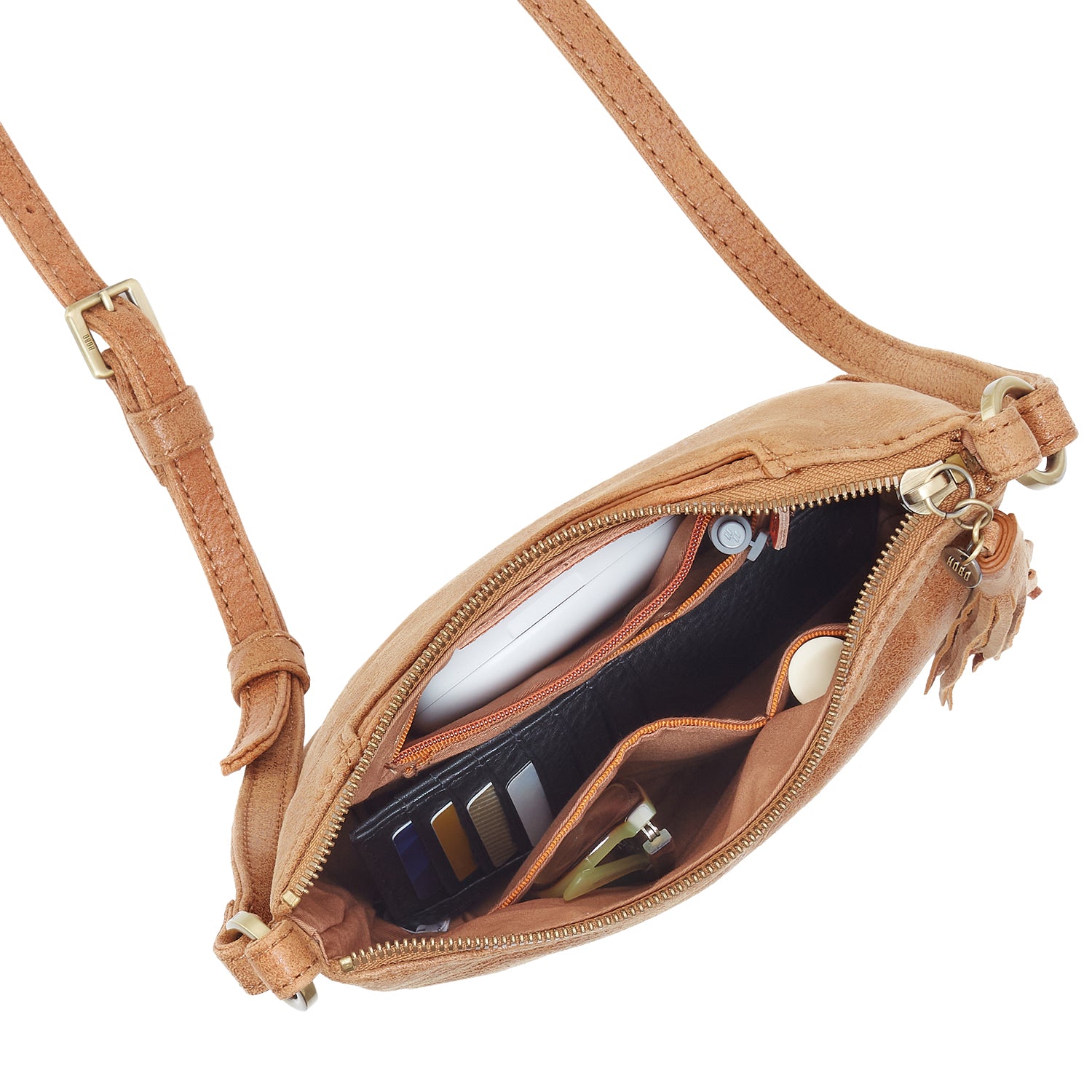 Womens Hobo Hobo Lexi Crossbody Handbag Whiskey Buffed Leather Whiskey Buffed Leather