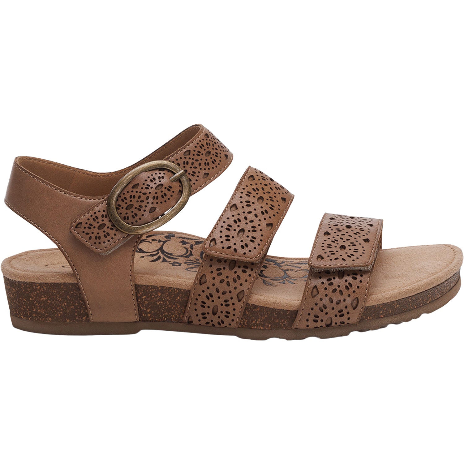 Womens Aetrex Women's Aetrex Lilly Taupe Cutout Leather Taupe Cutout Leather