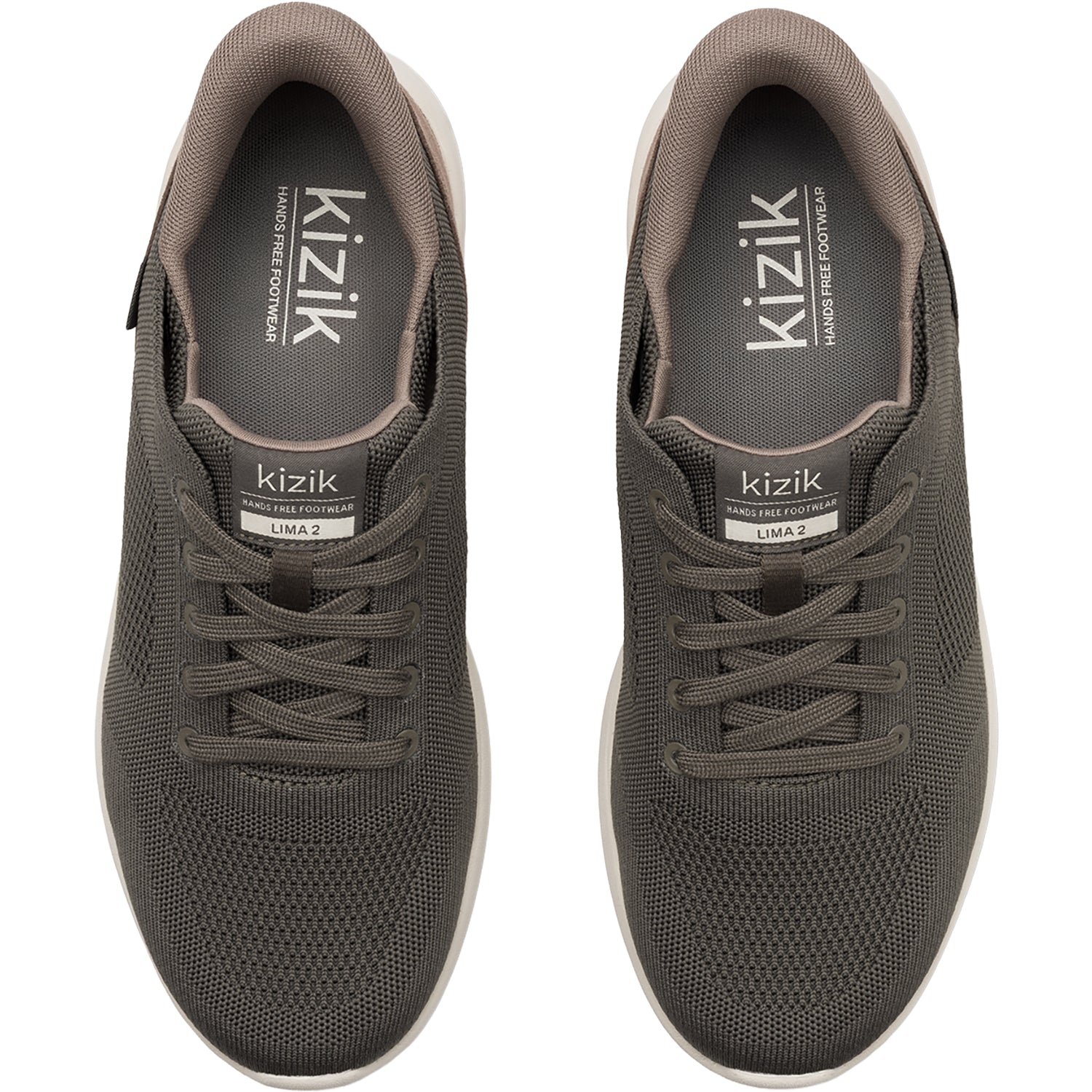 Mens Kizik Kizik Lima 2 Men's Athletic Shoes Major Brown/Caribou Major Brown/Caribou