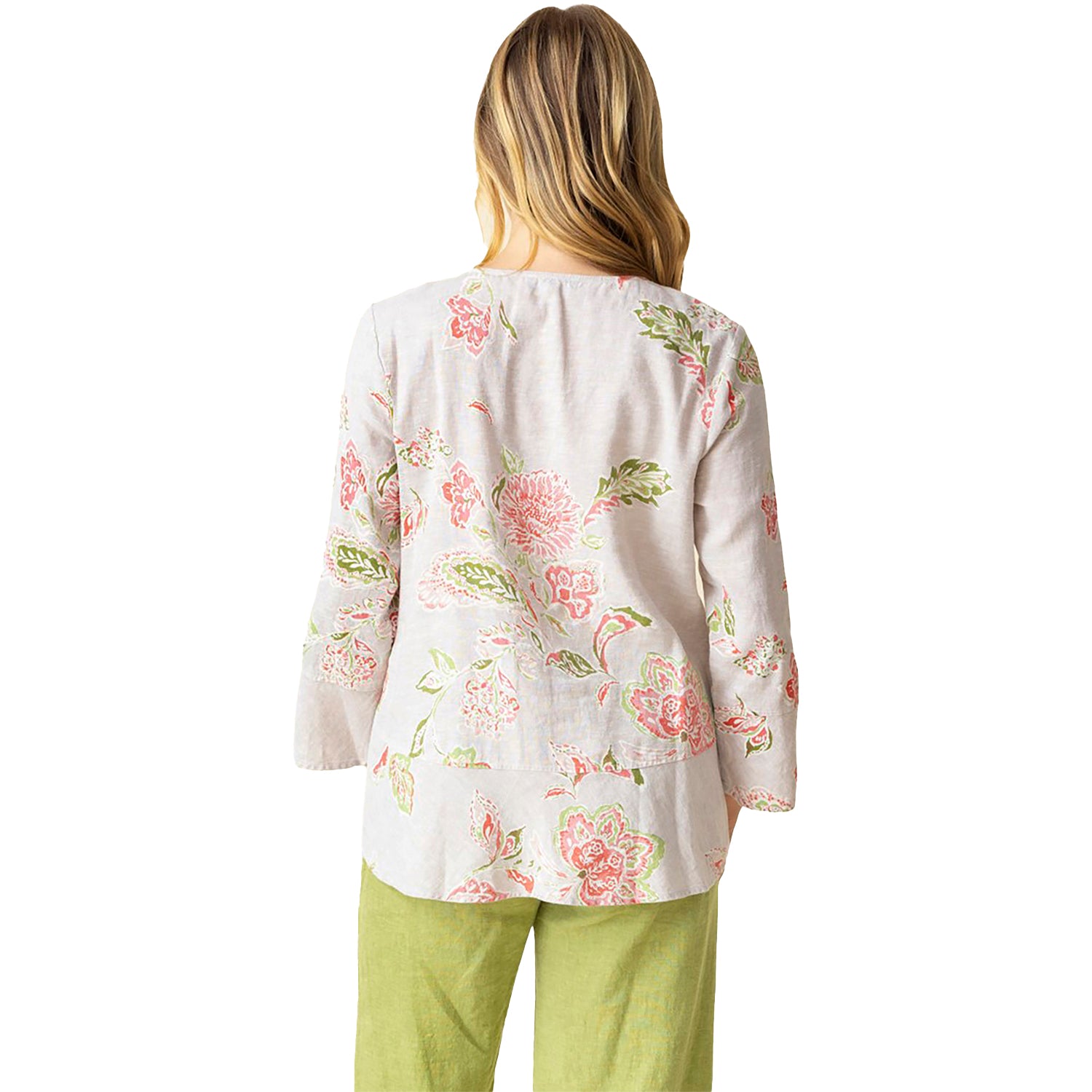 Womens Habitat Habitat Linen Bloomer Ali Jacket Women's Outerwear Oatmeal Oatmeal