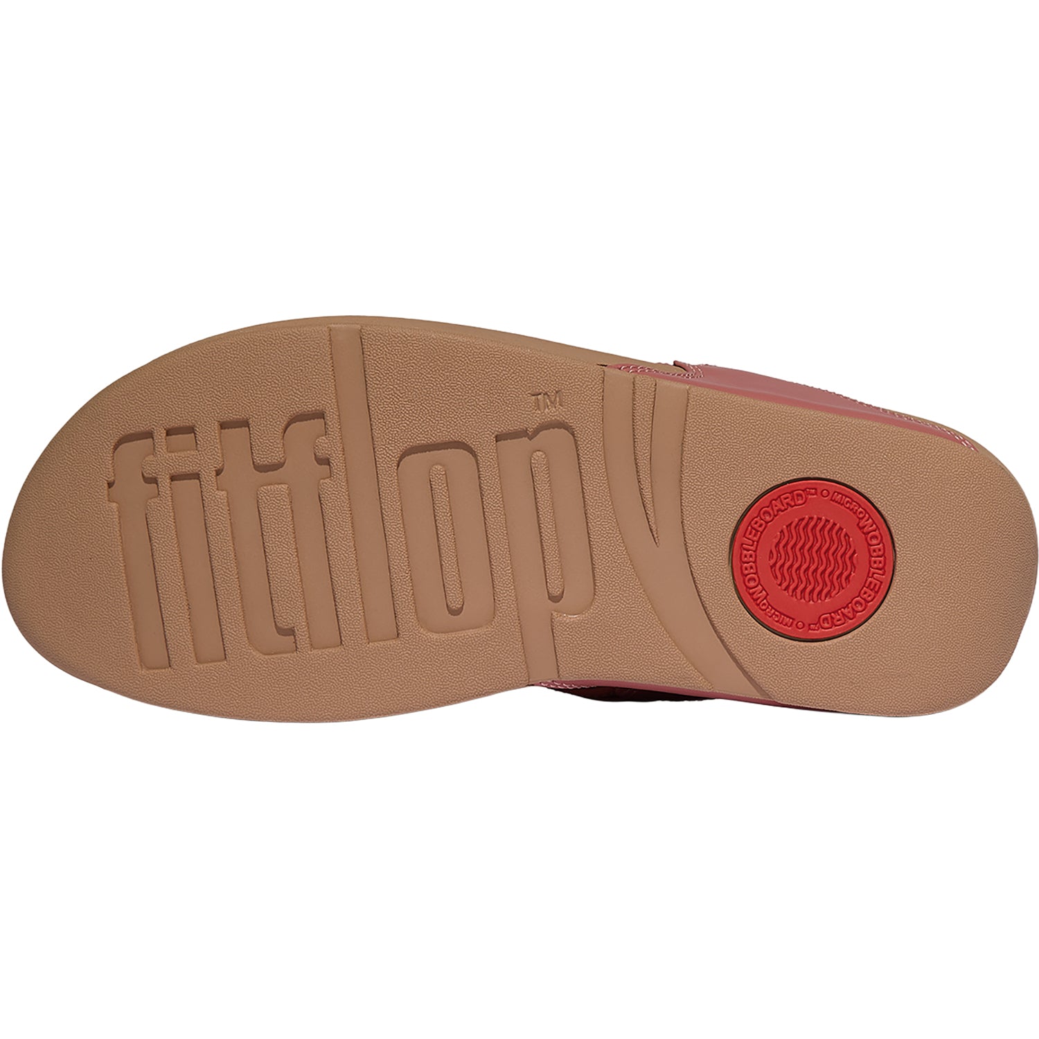 Womens Fit flop FitFlop Lulu Square-Chain Toe-Post Sandal Women's Thong Sandals Rust Rose Rust Rose