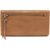 Womens Hobo Hobo Lumen Continental Wallet Honey Gold Metallic Leather Honey Gold Metallic Leather