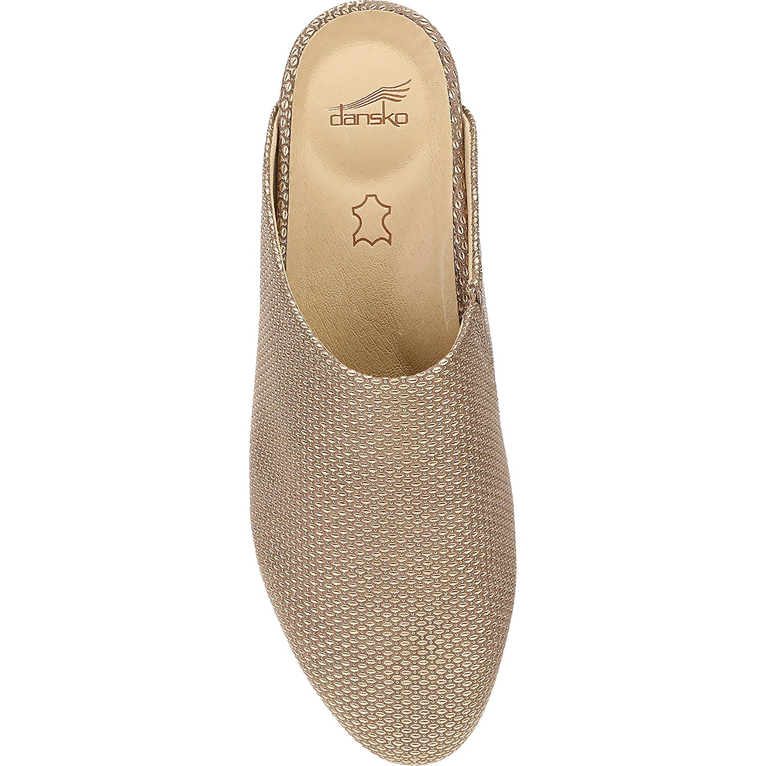 Womens Dansko Dansko Lysa Women's Casual Slip-Ons Mink/Gold Leather Mink/Gold Leather
