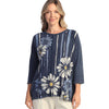 Womens Jess & jane Jess & Jane Mineral Wash Long Sleeve Patch Pocket Tunic Women's Long Sleeve Top Groovy Groovy