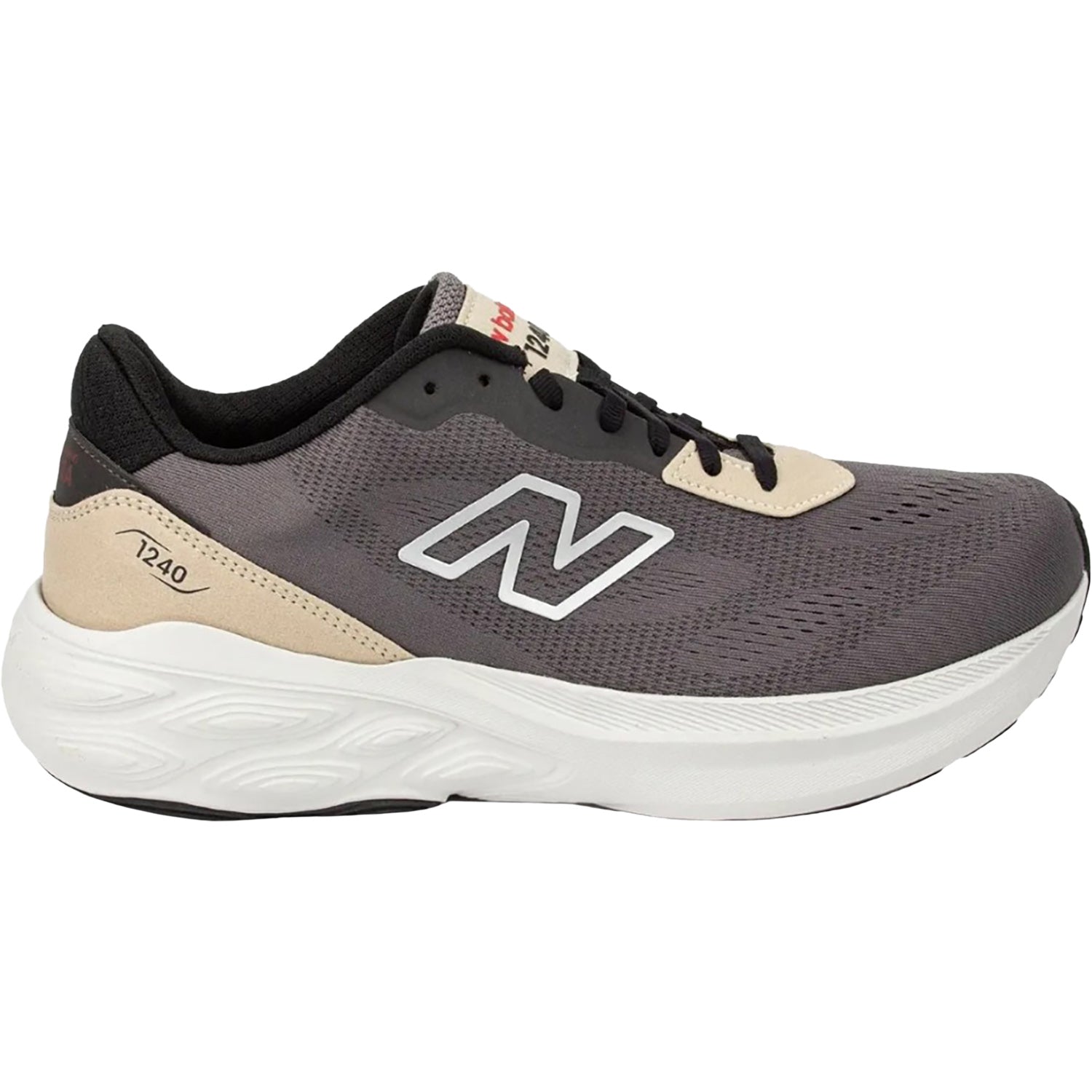 Mens New balance New Balance Made in USA 1240v1 (Neutral Support) Men's Athletic Shoes M1240BS1 Black/Stoneware/Firecracker Black/Stoneware/Firecracker